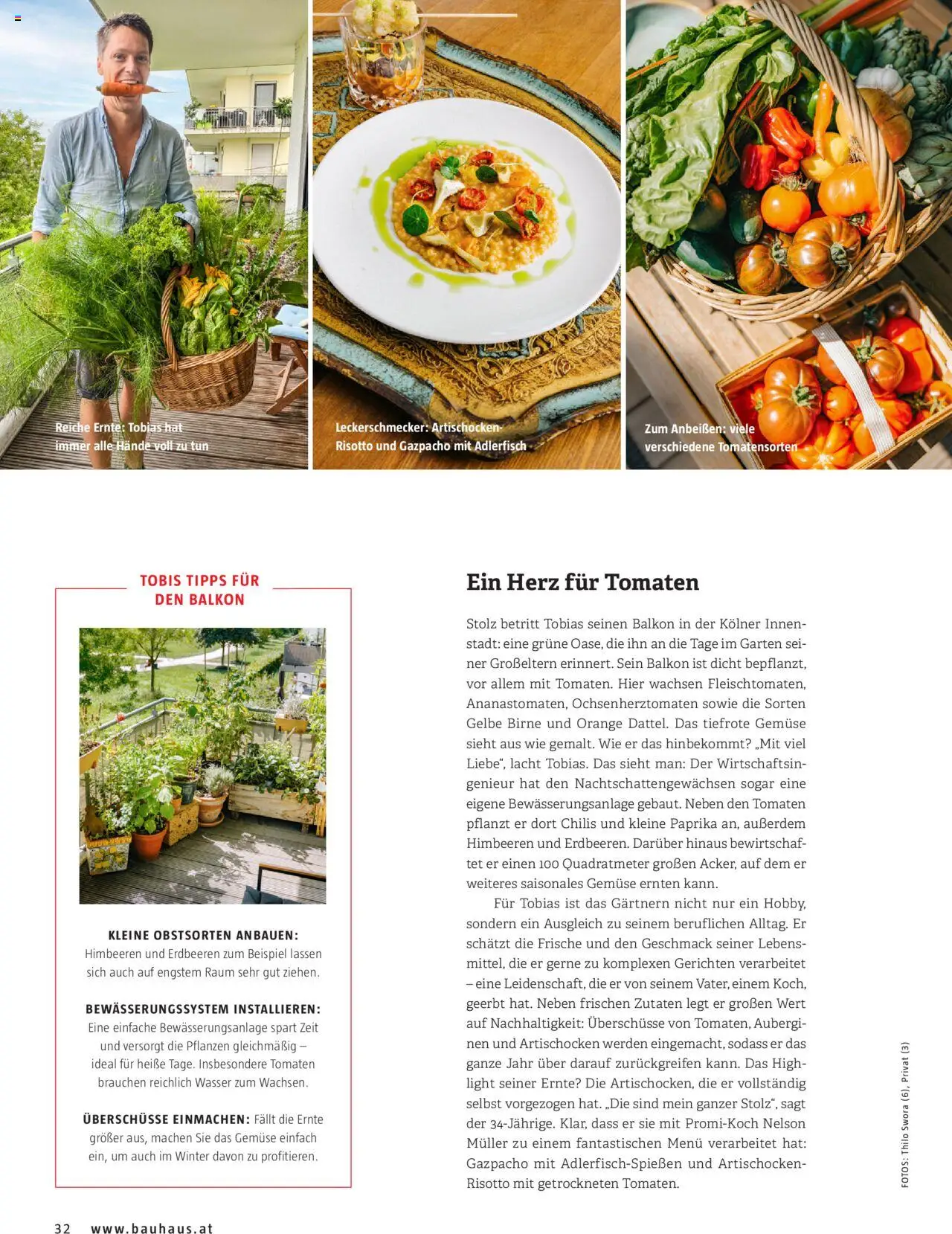 Bauhaus passt! Magazin gültig ab 14.04.2025 | Seite: 32 | Produkte: Erdbeeren, Wasser, Birne, Tomaten