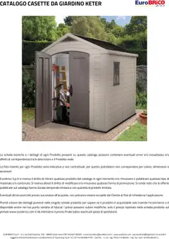 Anteprima del volantino Eurobrico Casette da Giardino Keter catalogo valido a partire dal 23.07.2025 | Pagina: 19 | Prodotti: Casette da Giardino