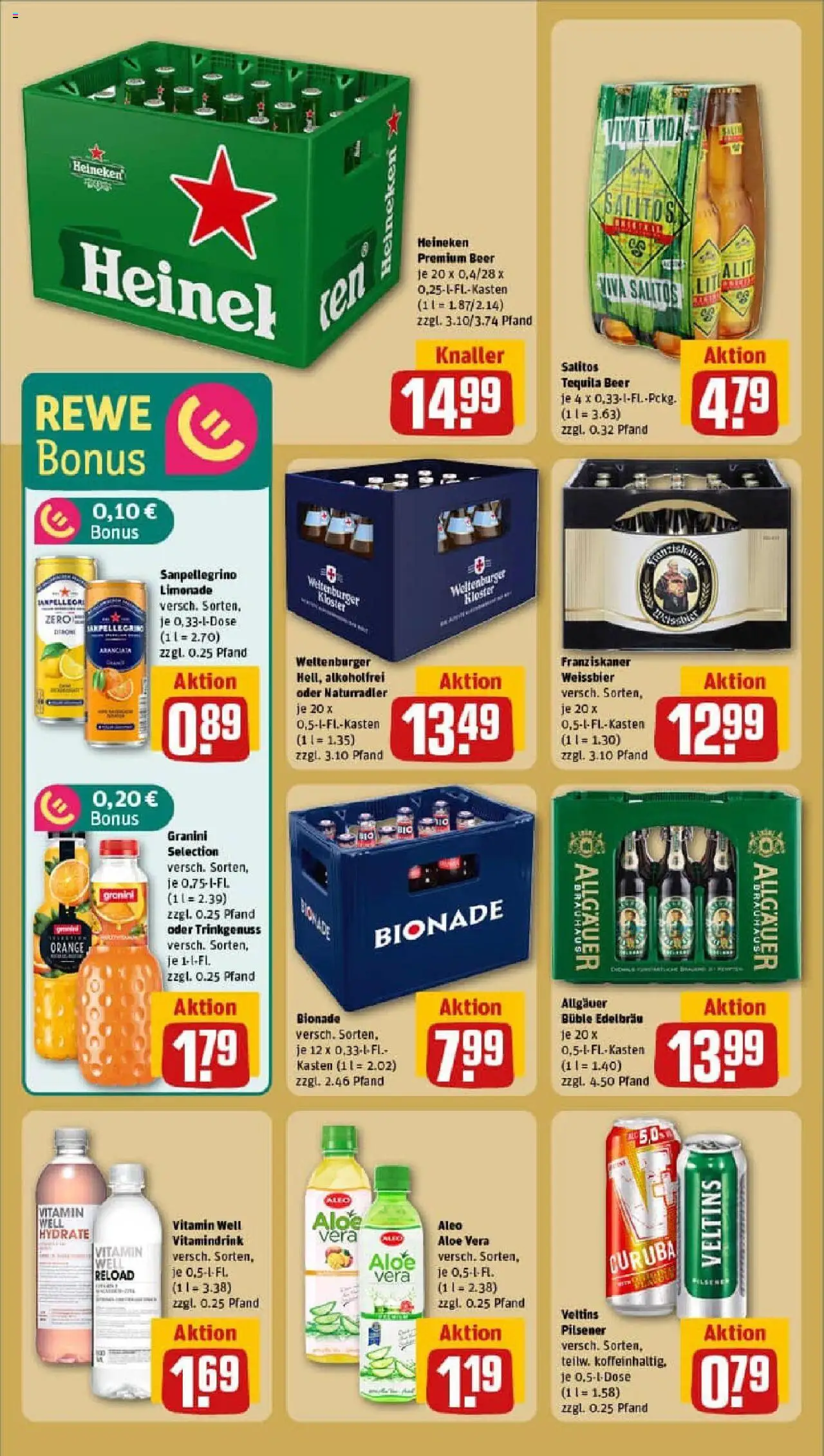 Rewe prospekt Münchsmünster	 - gültig ab dem 29.06.2025 | Seite: 20 | Produkte: Franziskaner, Weißbier, Limonade, Tequila