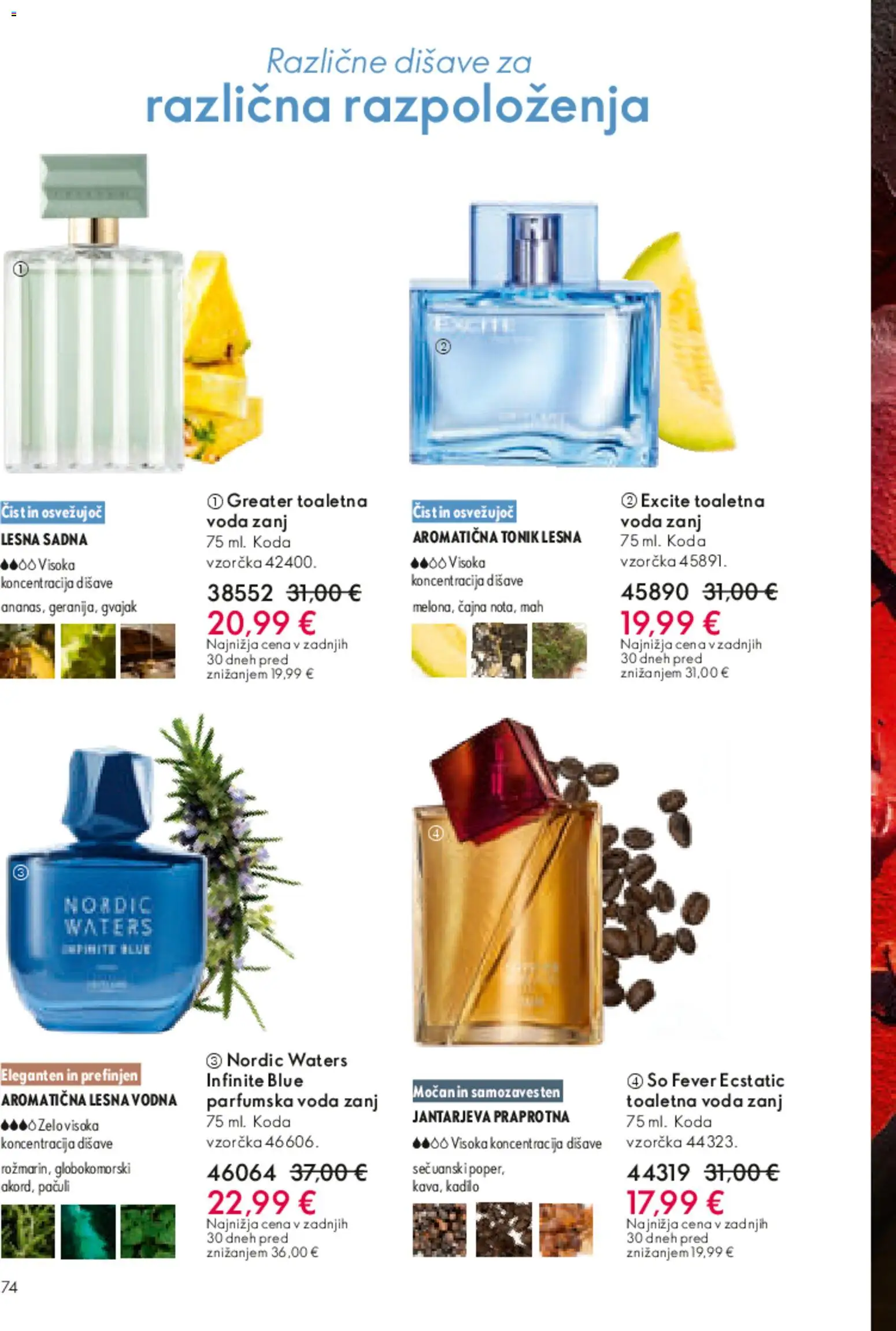 Novi Oriflame katalog ponudbe – veljaven od 01.04.2026 | Stran: 73 | Izdelki: Tonik, Voda, Toaletna voda, Parfumska voda