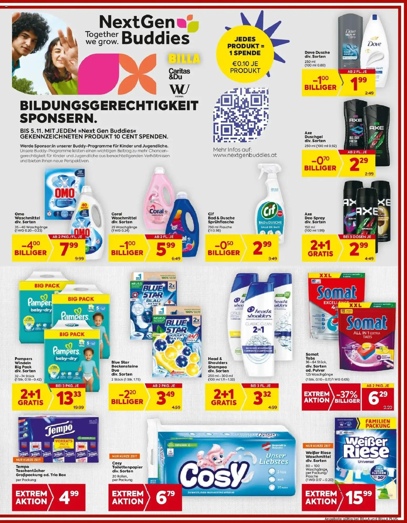 Billa Flugblatt - Stoob, Hornstein, Forchtenstein gültig ab 23.10.2025 | Seite: 17 | Produkte: Dusche, Pampers, Duschgel, Waschmittel