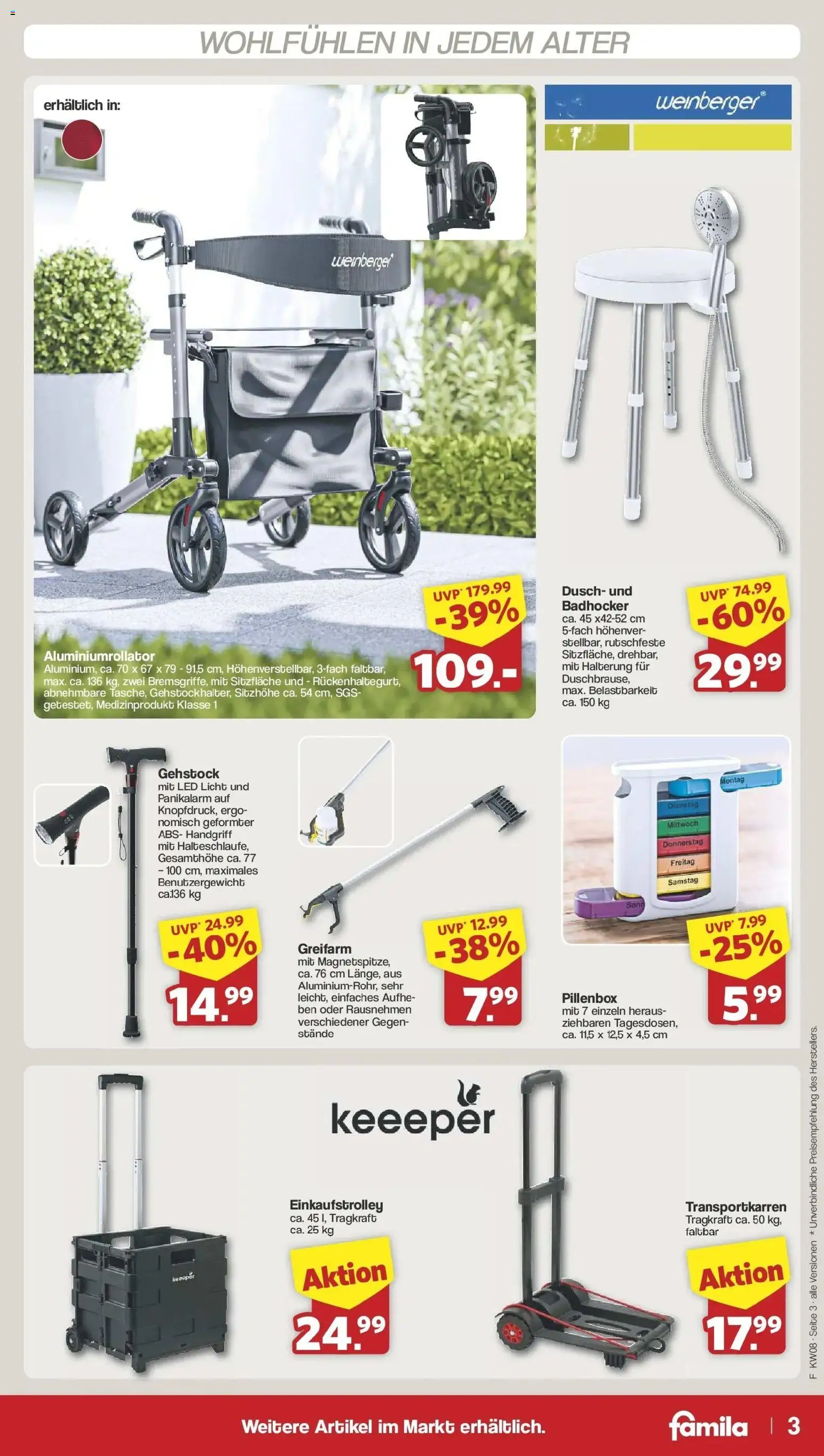 Famila Nordwest - Famila: Einleger – gültig ab 15.02.2026 | Seite: 3 | Produkte: Badhocker