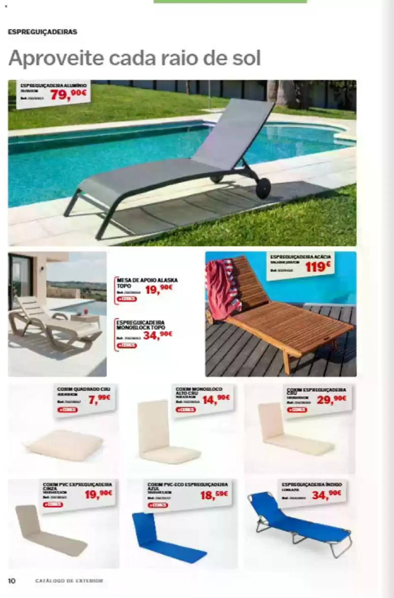 Maxmat folheto │ válido de 23.04.2026 | Página: 10 | Produtos: Espreguiçadeira, Mesa, Cadeira