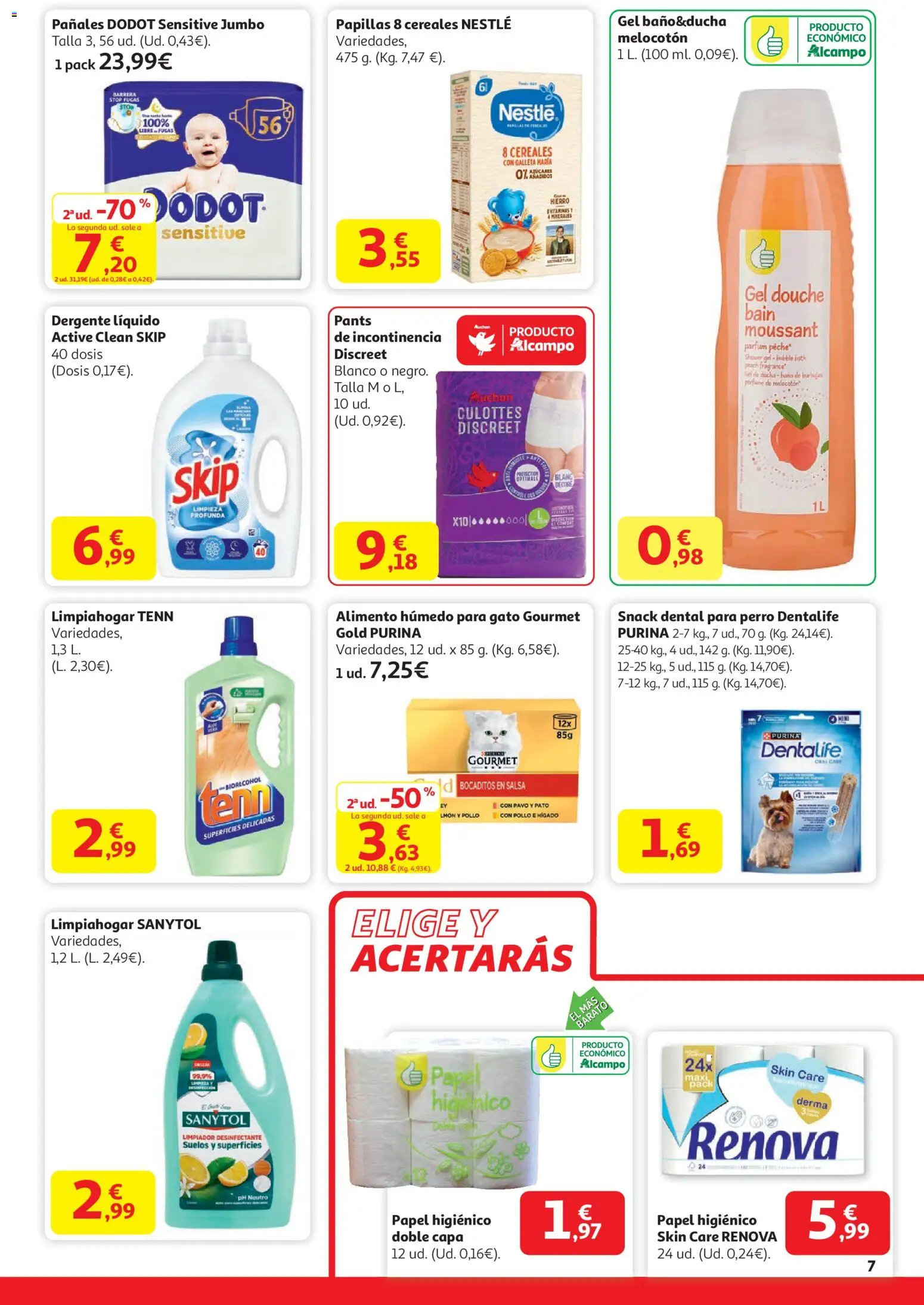 Alcampo - Supermercado Madrid │ válido desde el 29.12.2025 | Página: 7 | Productos: Perfume, Gel de ducha, Papel higienico, Ducha