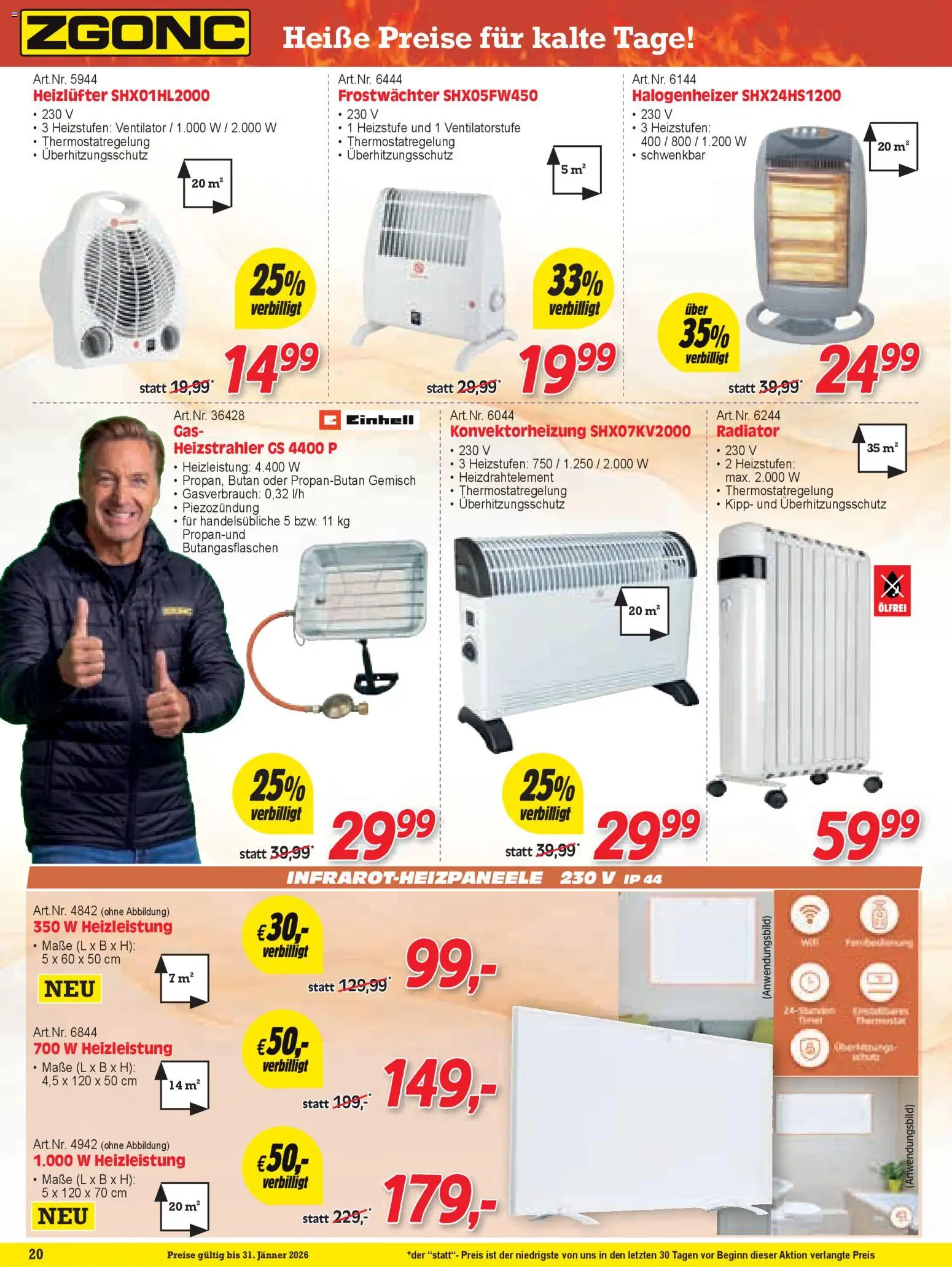Zgonc Flugblatt Jänner II 2026 gültig ab 15.01.2026 | Seite: 20 | Produkte: Ventilator