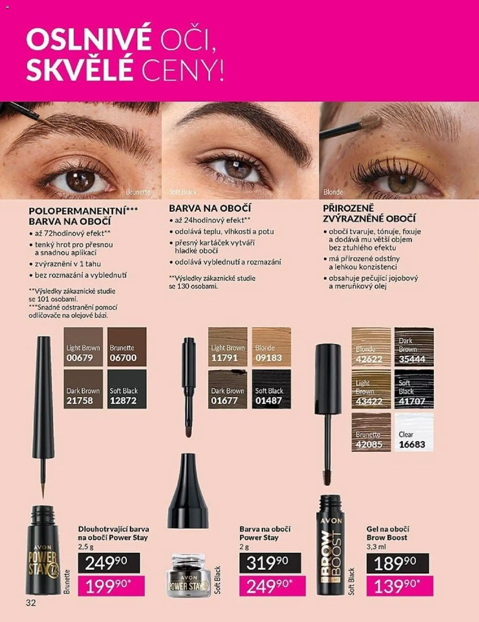Avon Katalog 05/2026 od 01.05.2026 | Strana: 32 | Produkty: Olej, Barva na obočí