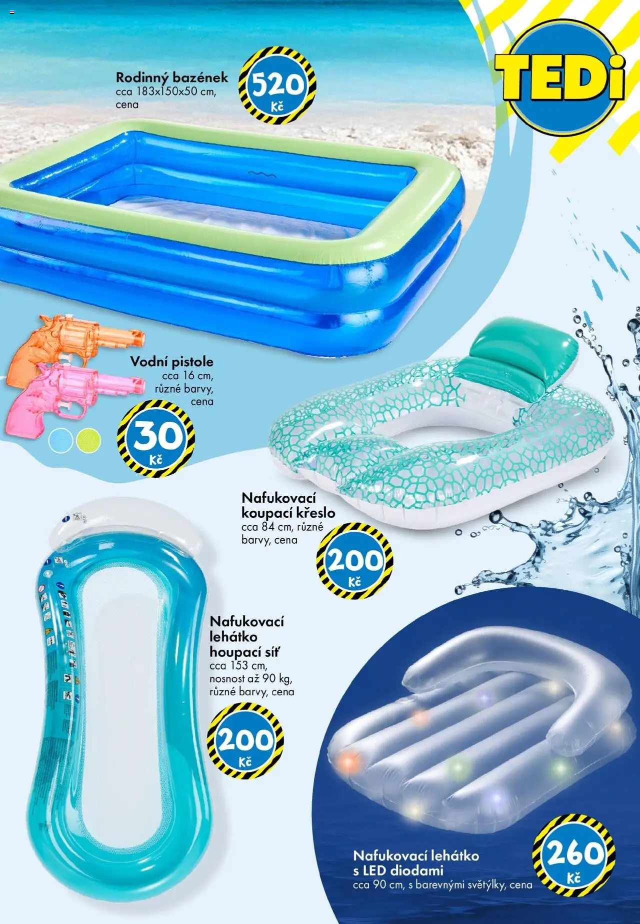 TEDi leták od 13.06.2025 | Strana: 12 | Produkty: Křeslo, Lehátko, Houpací síť, LED