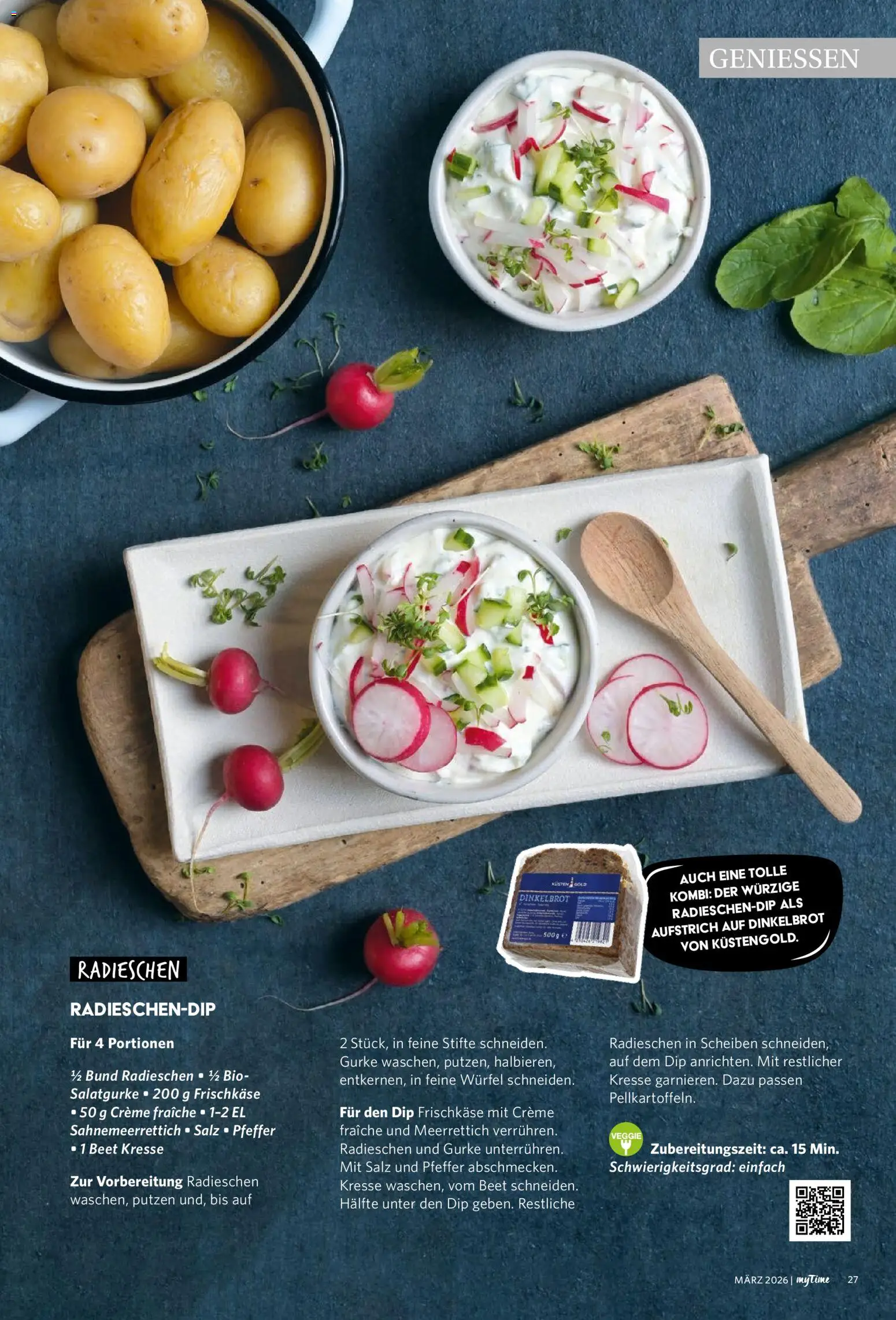 Combi myTime März 2026 – gültig ab 01.03.2026 | Seite: 27 | Produkte: Creme, Salz, Pfeffer, Frischkase