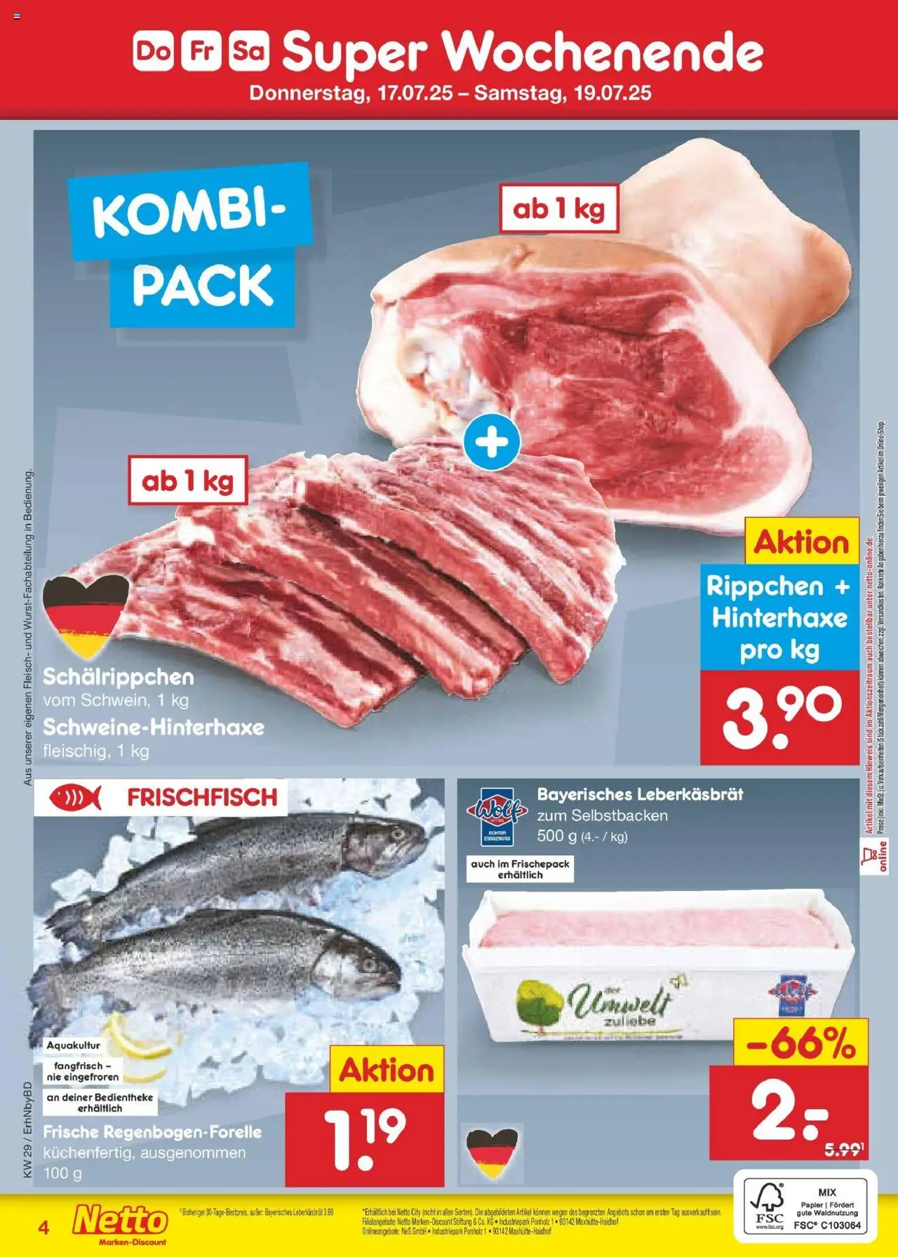 Netto Marken-Discount prospekt Ergolding	 - gültig ab dem 13.07.2025 | Seite: 35 | Produkte: Fleisch