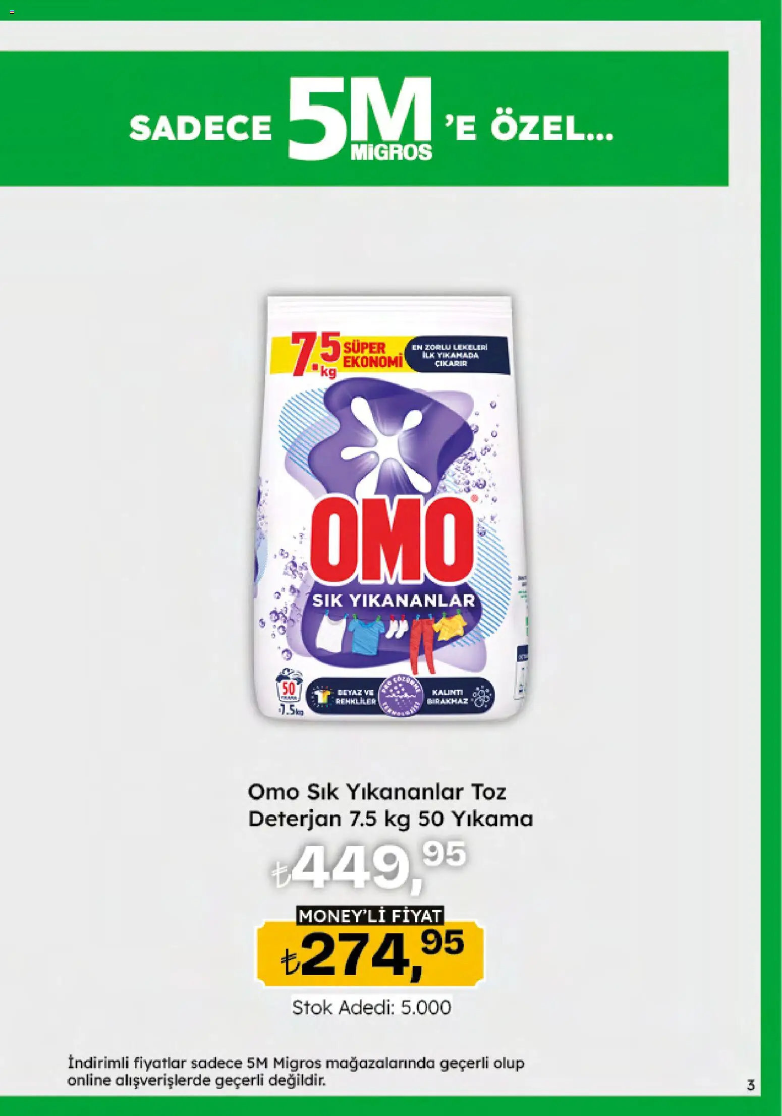 Migros Katalog - 5M Migroskop Dijital - 29.01.2026 tarihinden itibaren geçerlidir | Sayfa: 3 | Ürünler: Deterjan