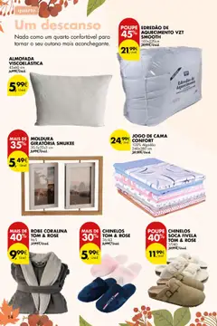 Pré-visualização JOGO DE CAMA CONFORT, 100% Algodão 240x280 cm válido de 16.10.2025 | Página: 14 | Produtos: Moldura, Algodão, Jogo de cama, Cama