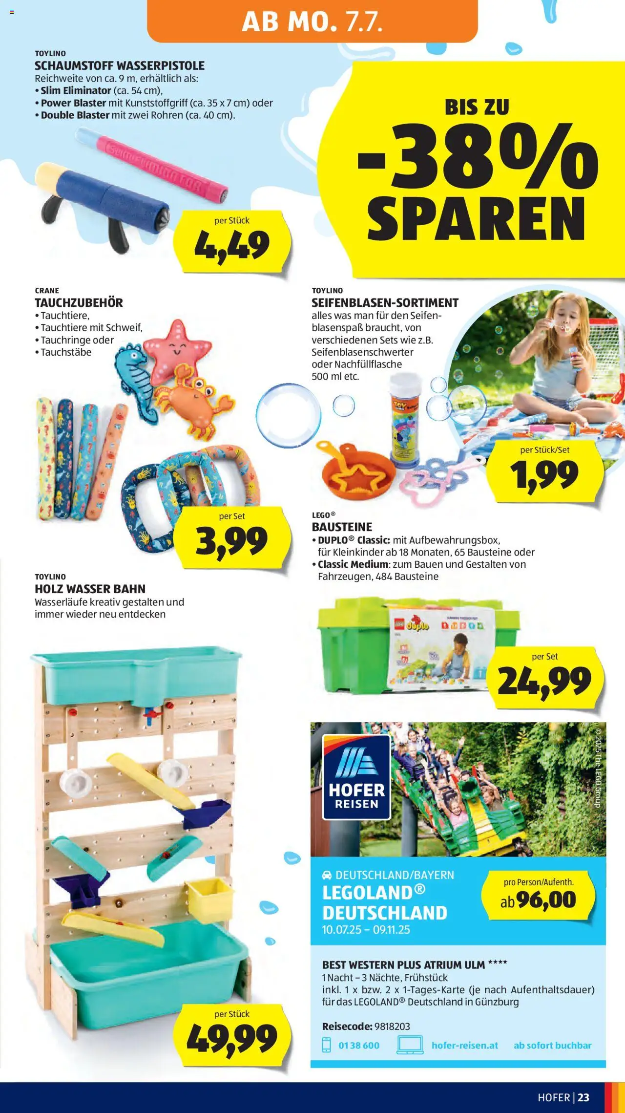 Hofer Flugblatt gültig ab 04.07.2025 | Seite: 27 | Produkte: Wasser