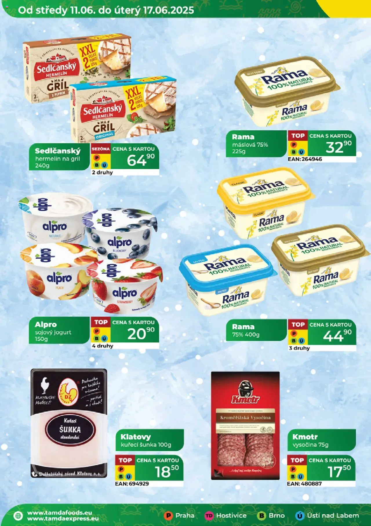Tamda Foods leták od 11.06.2025 | Strana: 54 | Produkty: Jogurt, Rama, Hermelín na gril, Alpro