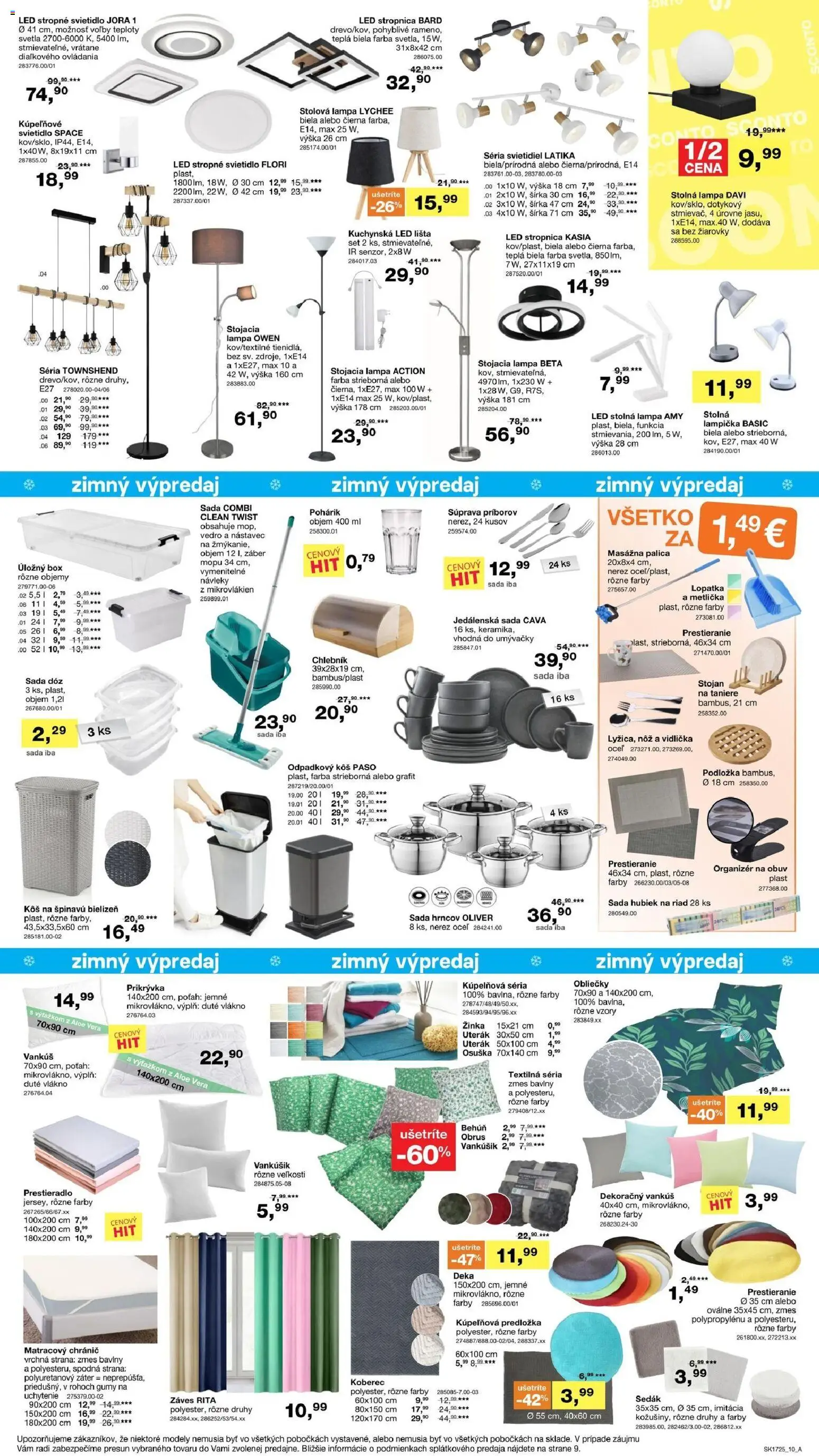 Nové Sconto nábytok akcie – leták je platný od 22.12.2025 | Strana: 10 | Produkty: Organizér, Obliečky, Vankúš, Lampa
