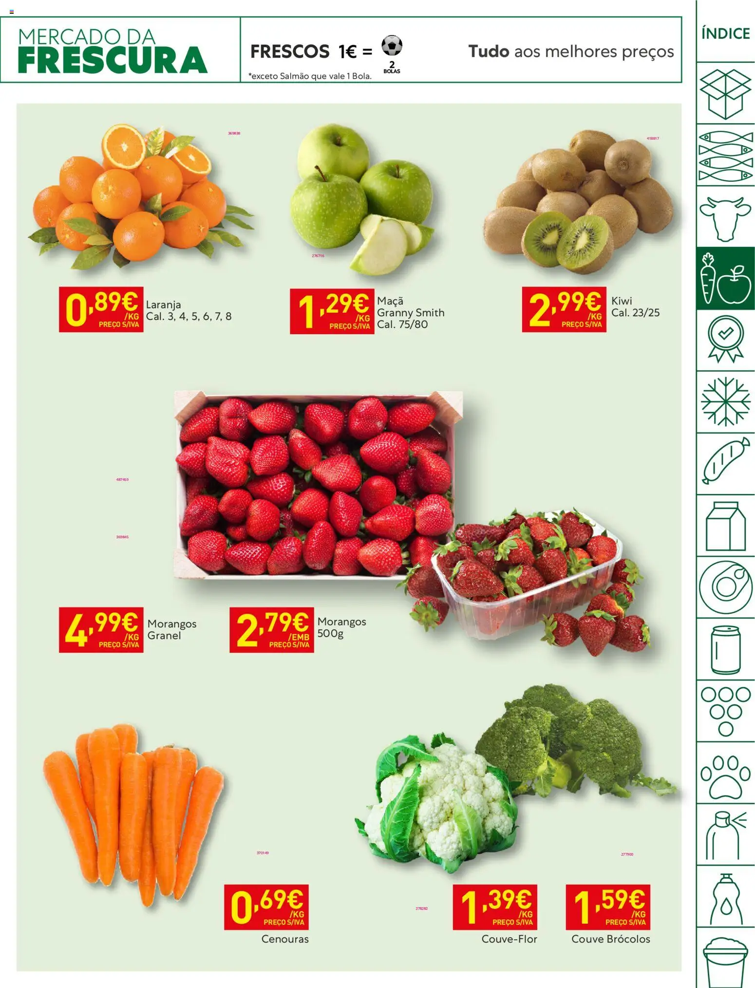 Recheio folheto │ válido de 10.03.2026 | Página: 13 | Produtos: Brócolos, Salmão, Maça, Couve