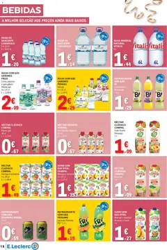 Pré-visualização E.Leclerc folheto válido de 26.12.2025 | Página: 18 | Produtos: Agua, Banana, Sumo, Água com gás