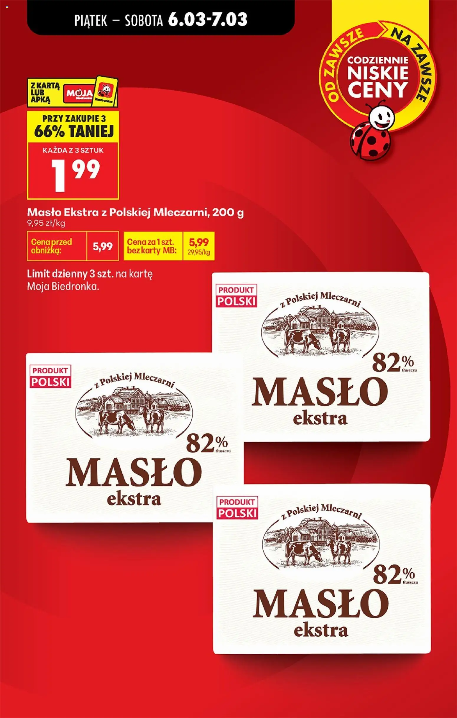 Biedronka Polsko leták - Codziennie niskie ceny od 05.03.2026 | Strana: 15 | Produkty: Máslo