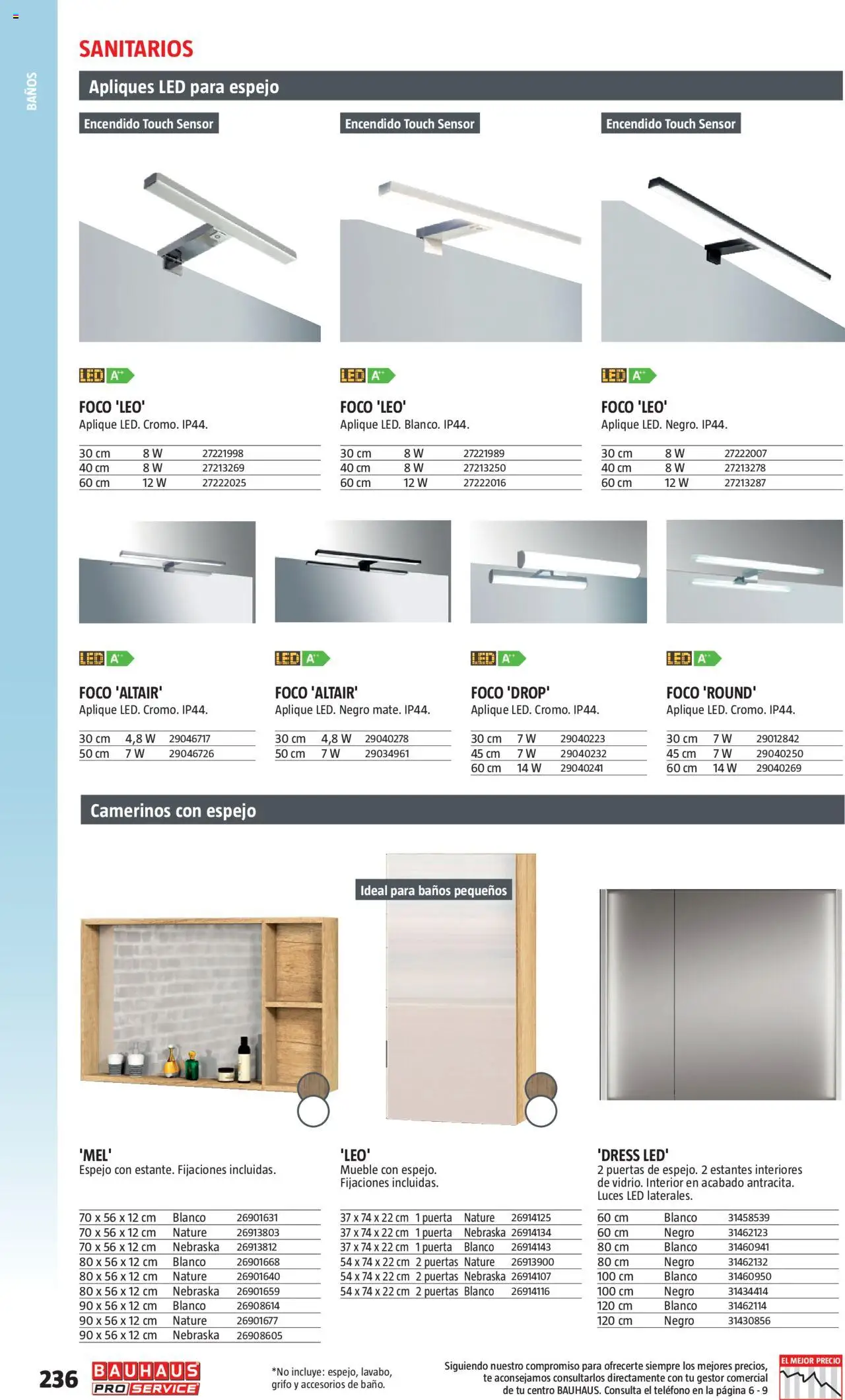 Bauhaus - ProService  │ válido desde el 24.02.2025 | Página: 236 | Productos: Té, Teléfono, Espejo