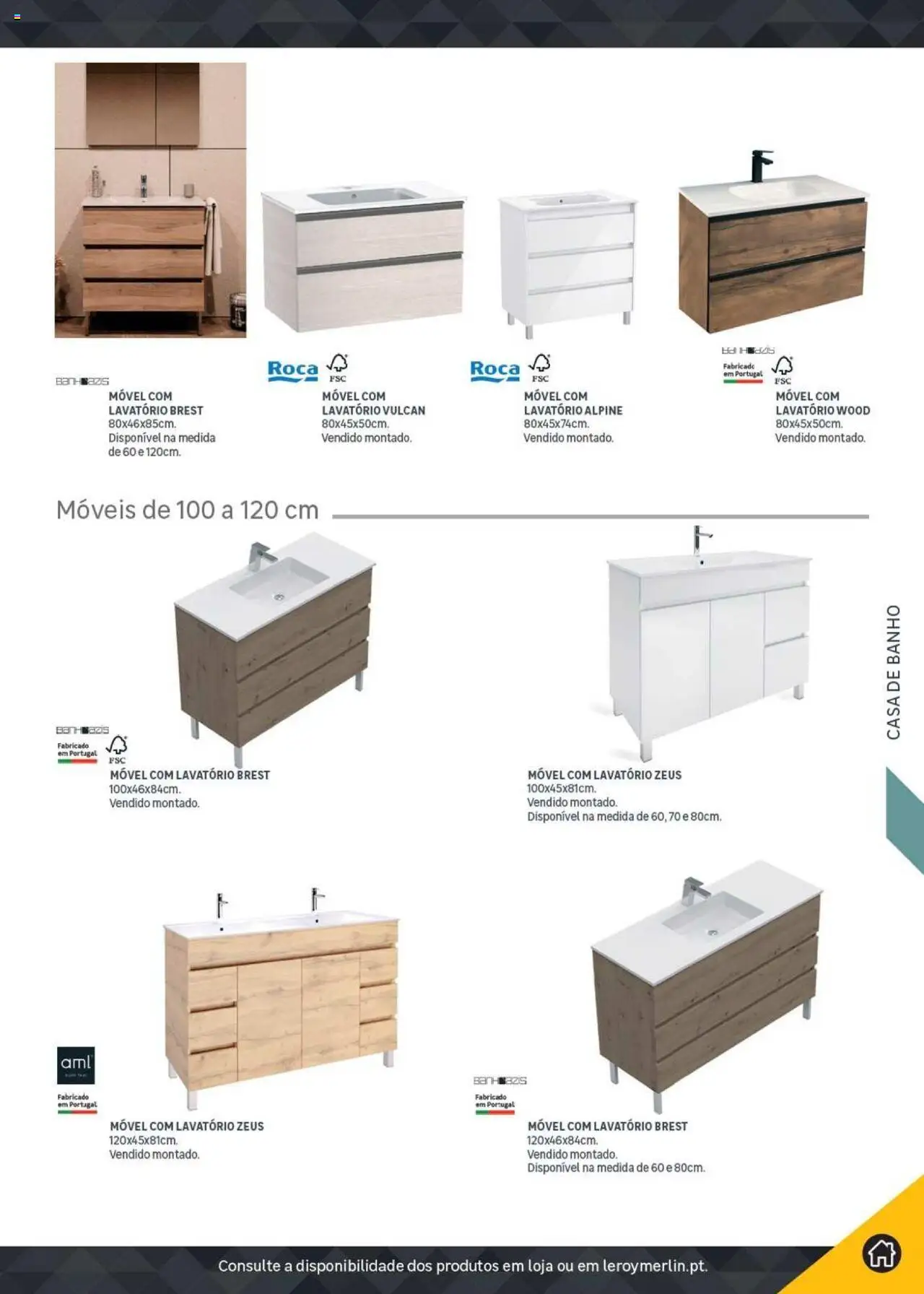 Leroy Merlin Catálogo │ válido de 18.11.2024 | Página: 259 | Produtos: Lavatório, Casa de banho, Banho, Pá
