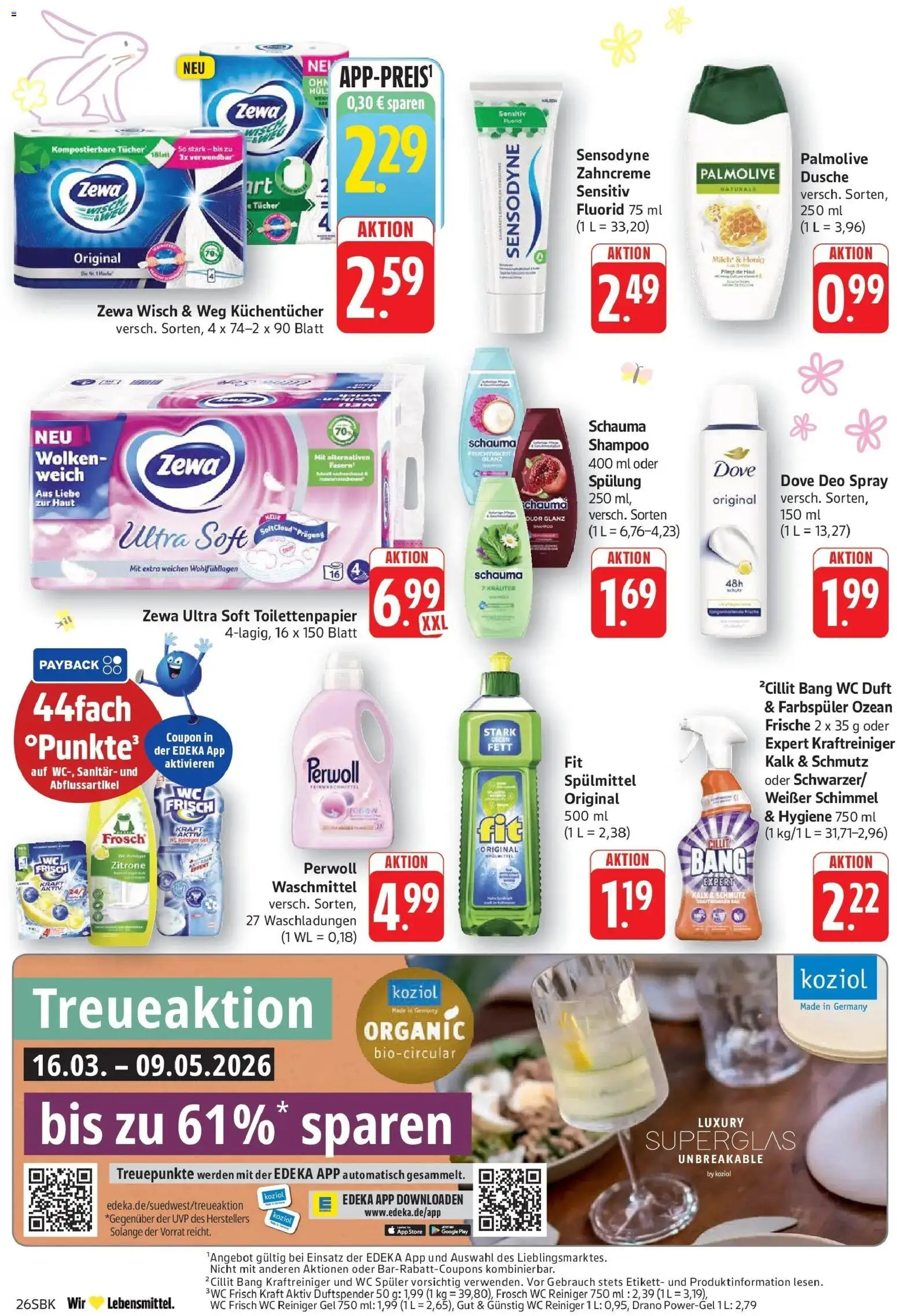 E center Prospekt Bad Bergzabern	 – gültig ab 29.03.2026 | Seite: 26 | Produkte: Dusche, Duft, Perwoll, Toilettenpapier