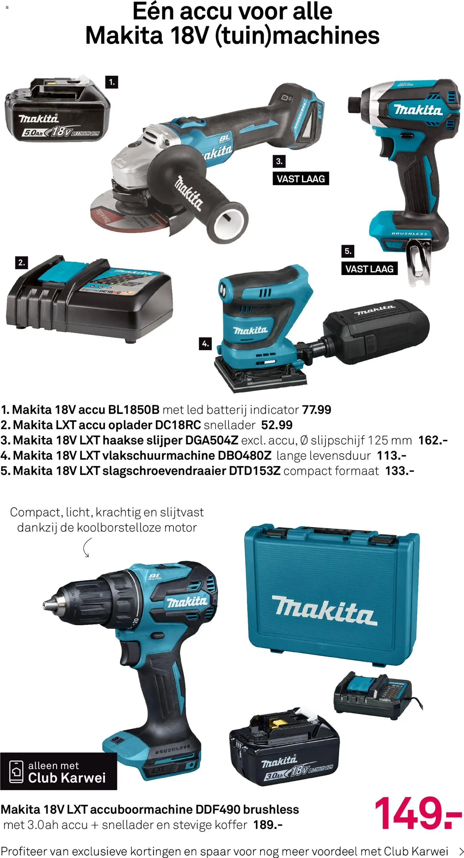 {H1} | Pagina: 32 | Producten: Koffer, Oplader, Slijper, Batterij