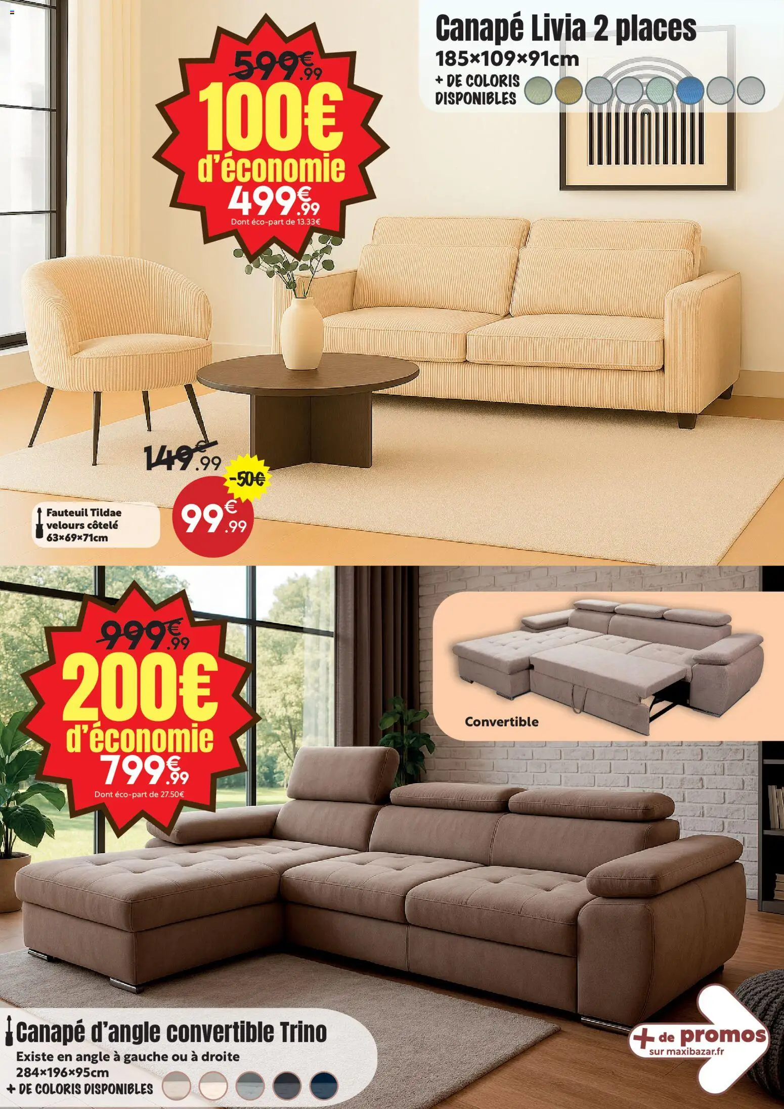 {H1} | Page: 7 | Produits: Canapé, Fauteuil