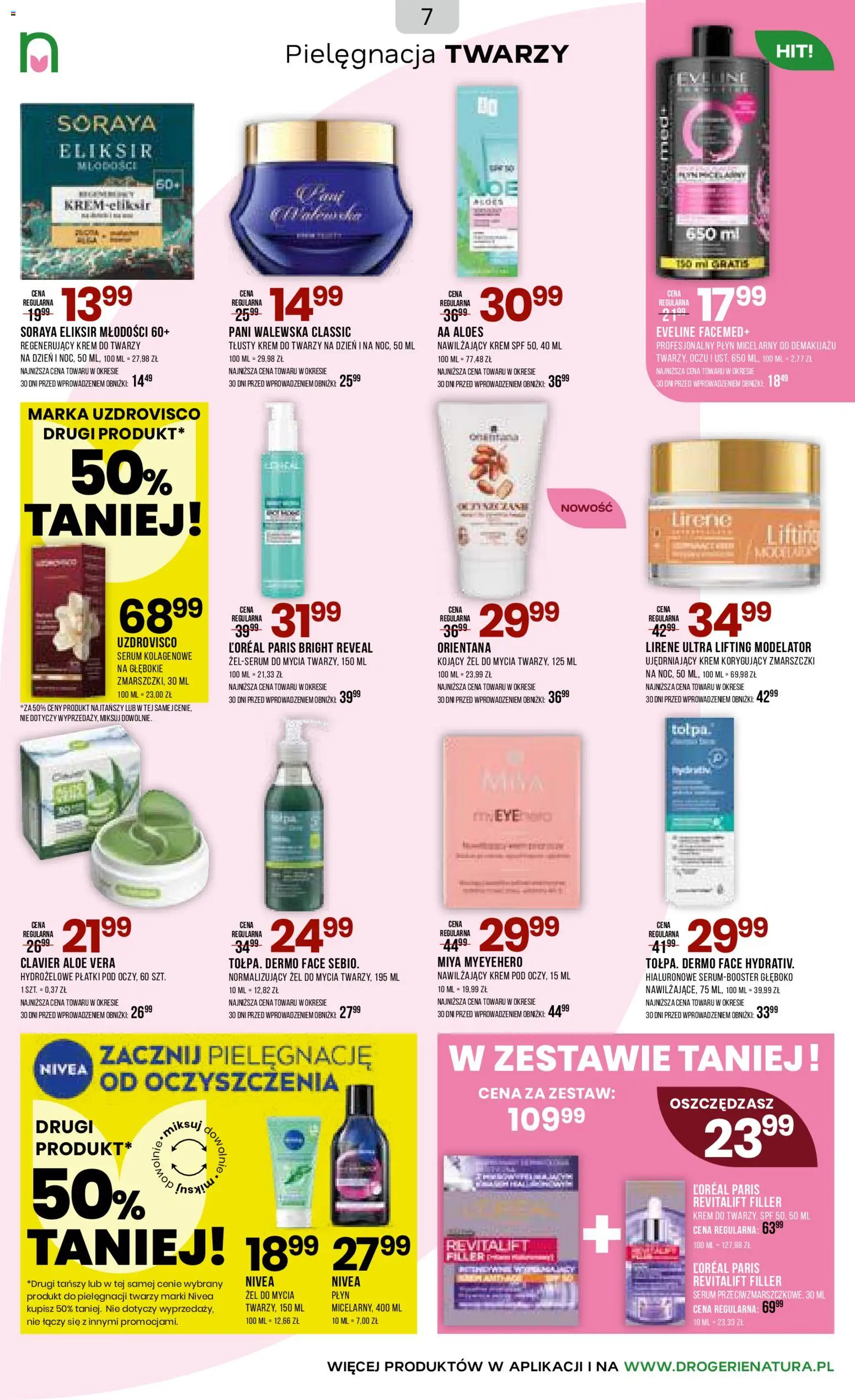 Drogerie Natura Gazetka od 29.12.2025 | Strona: 7 | Produkty: Aloes, Płatki, Krem, Krem do twarzy