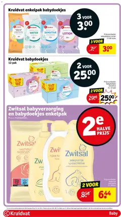 Kruidvat Babydoekjes Water, Babydoekjes, 62 stuks - Voorbeeld van een folder van Kruidvat, geldig van 13.01.2026 | Pagina: 63