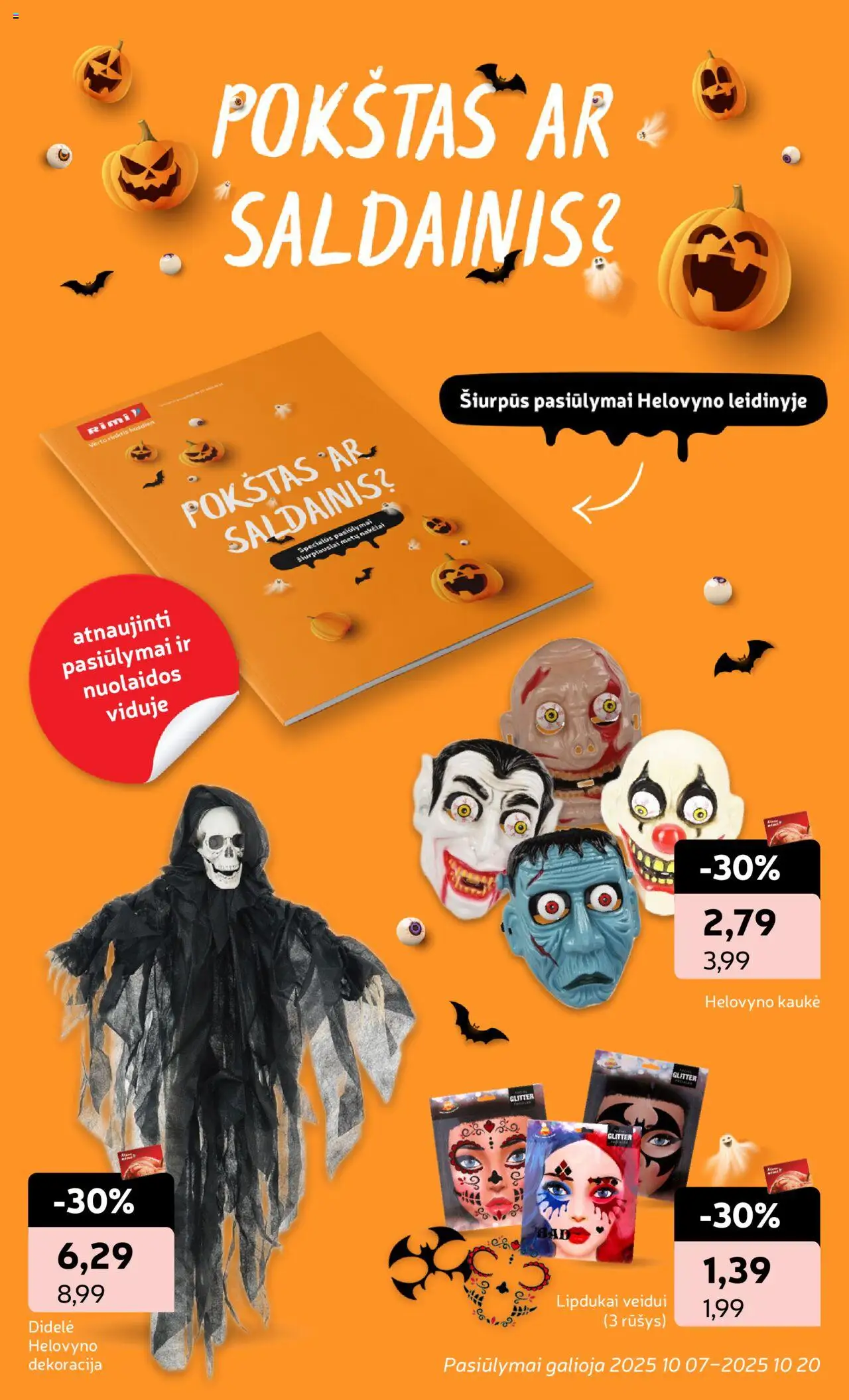 Rimi akcijos nuo 14.10.2025 | Puslapis: 26 | Prekių: Kaukė