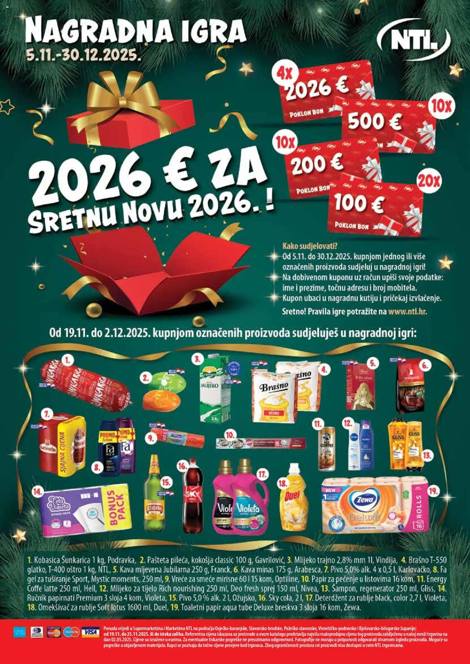 NTL katalog | vrijedi od 19.11.2025 | Stranica: 28 | Proizvodi: Kava, Mlijeko za tijelo, Toaletni papir, Papir za pečenje