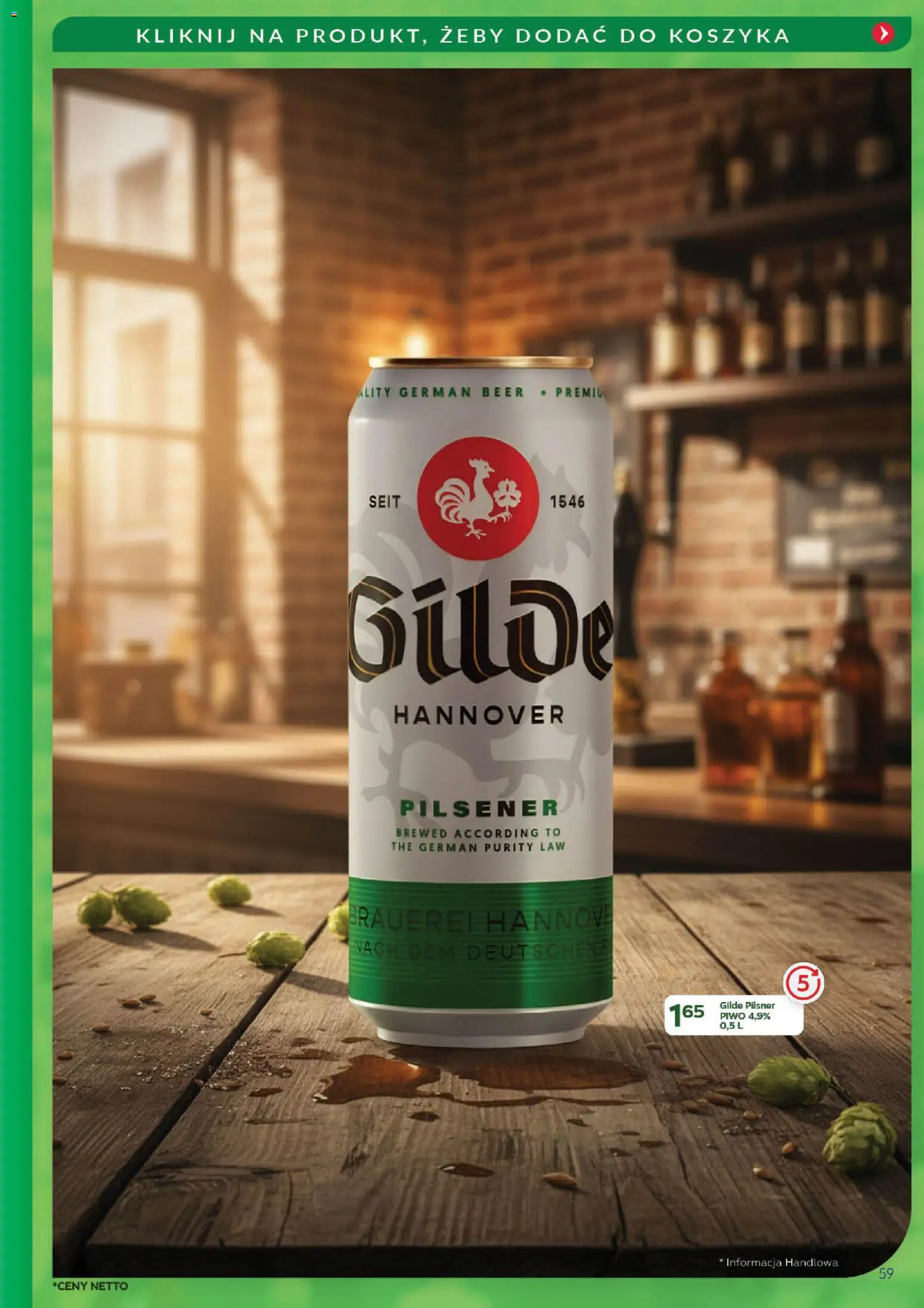 Eurocash Gazetka - Promocje na okrągło od 03.11.2025 | Strona: 59 | Produkty: Piwo