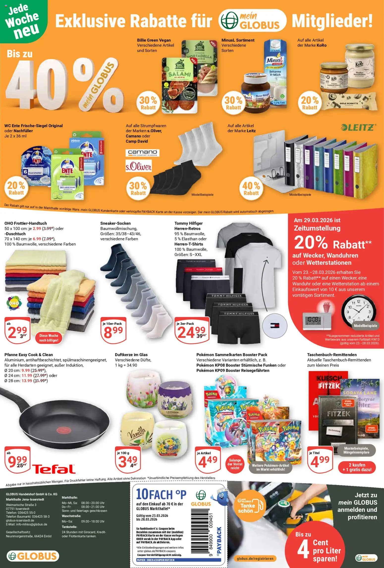 Globus Prospekt 	 – gültig ab 23.03.2026 | Seite: 30 | Produkte: Wetterstation, Creme, Telefon, Ente