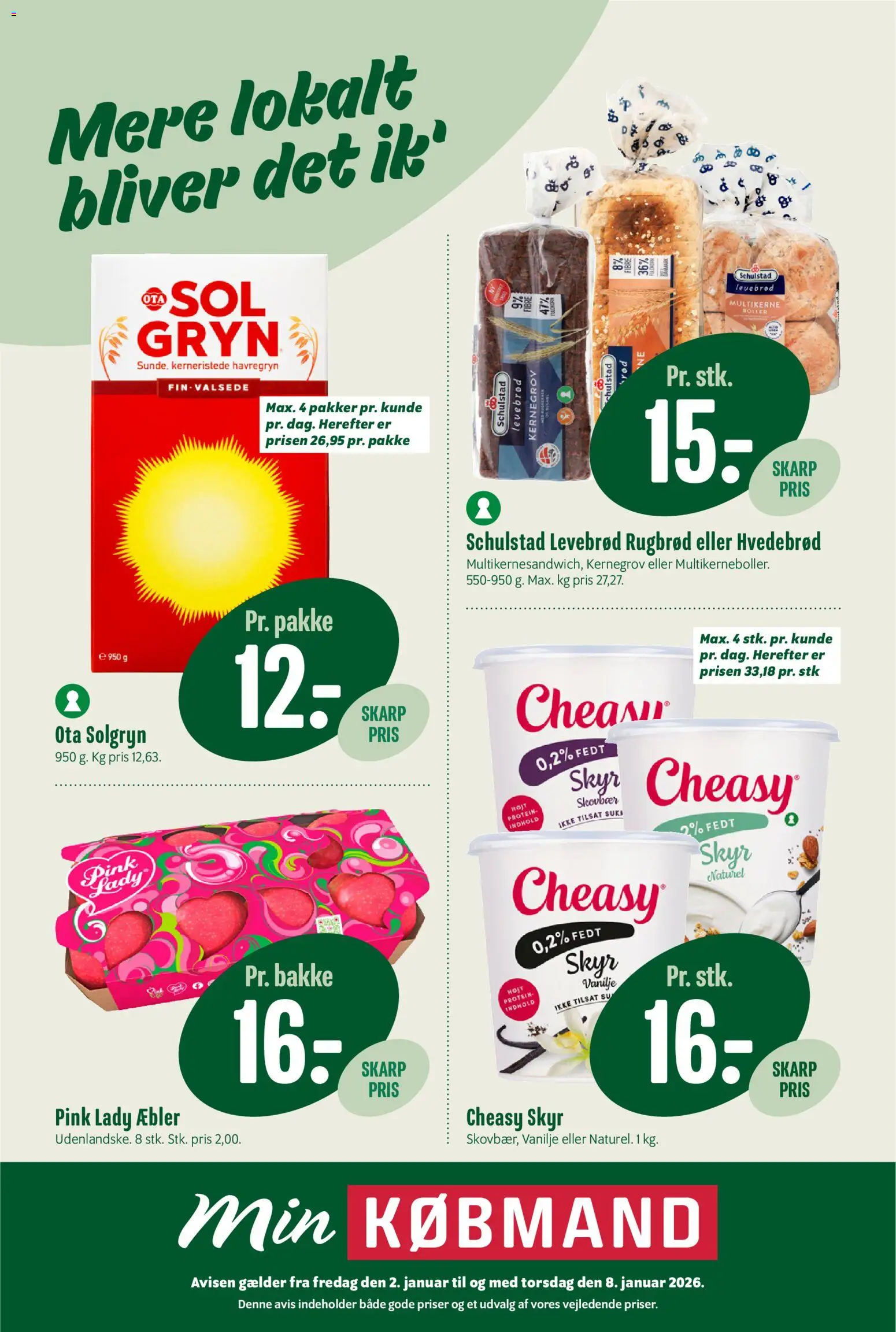 Min Købmand tilbudsavis – gyldig fra 02.01.2026 | Side: 1