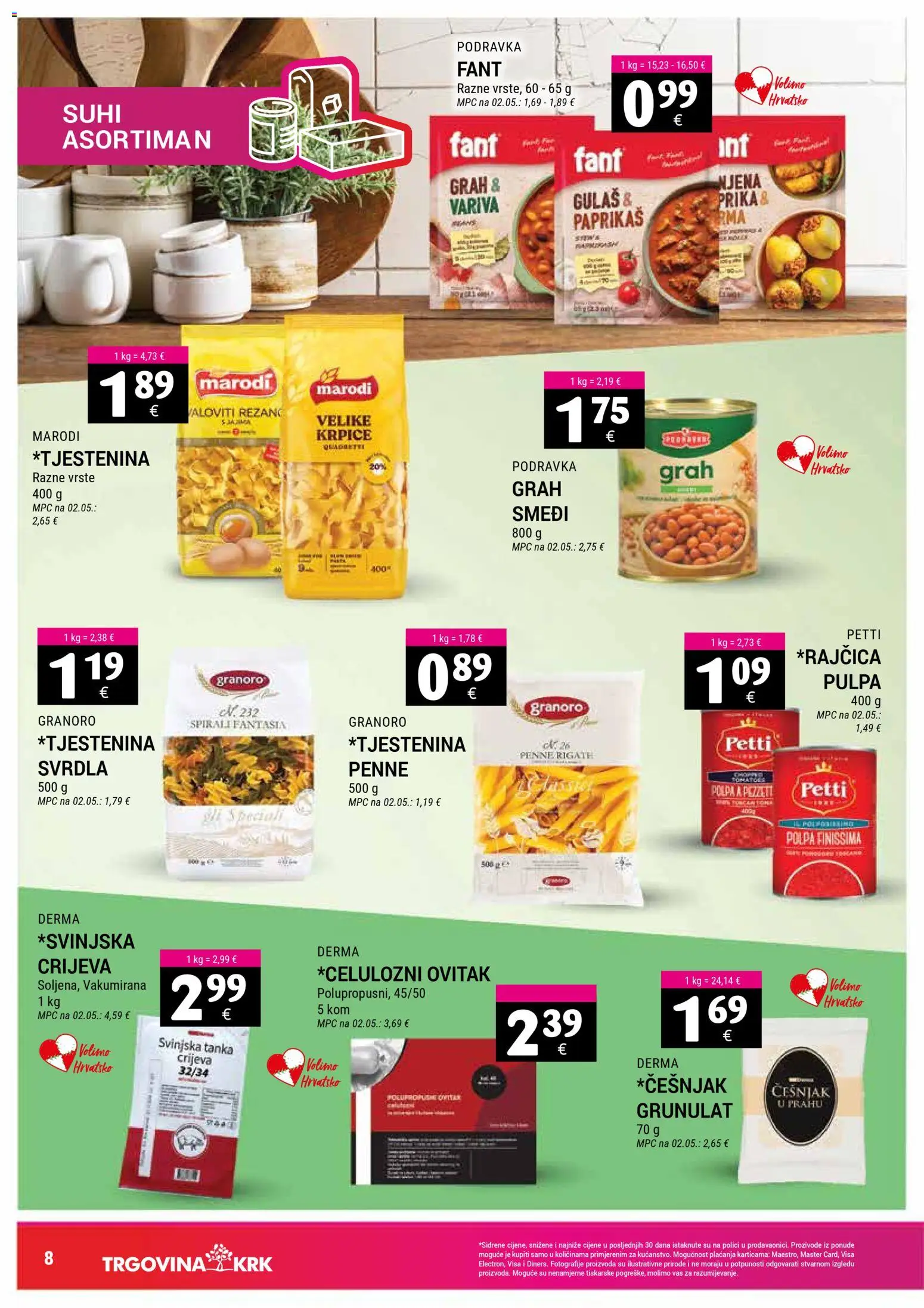 Trgovina Krk katalog | vrijedi od 01.11.2025 | Stranica: 8 | Proizvodi: Grah, Podravka, Češnjak