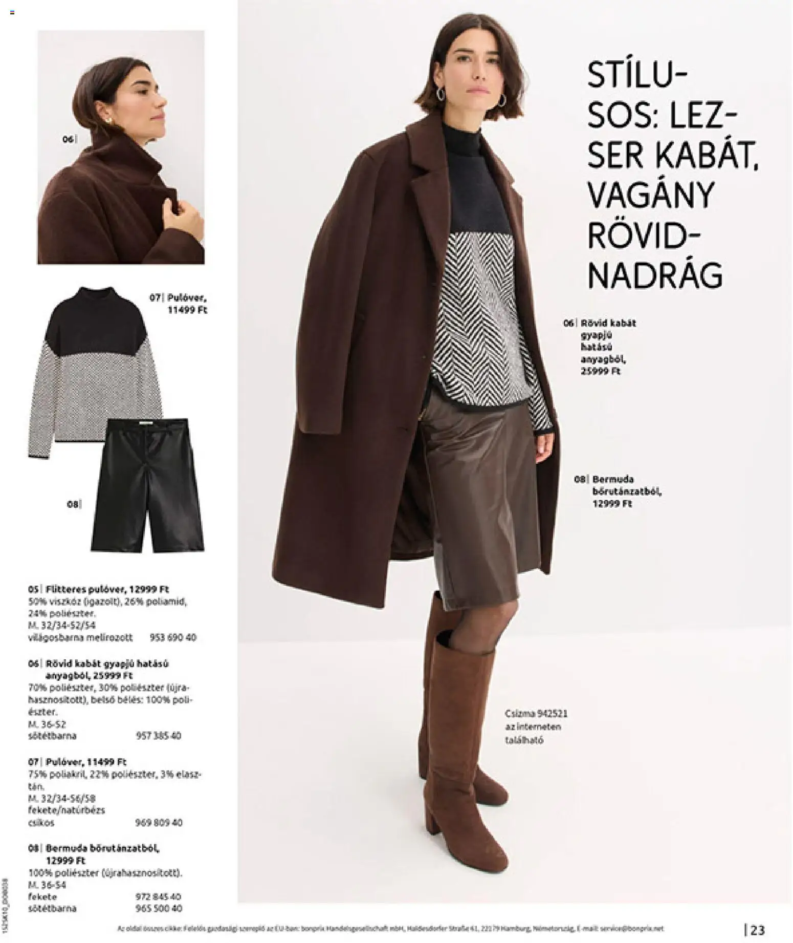 Bonprix akciós ujság - amely érvényes a következő dátumtól: 04.11.2025 | Oldal: 25 | Termékek: Kabát, Nadrág