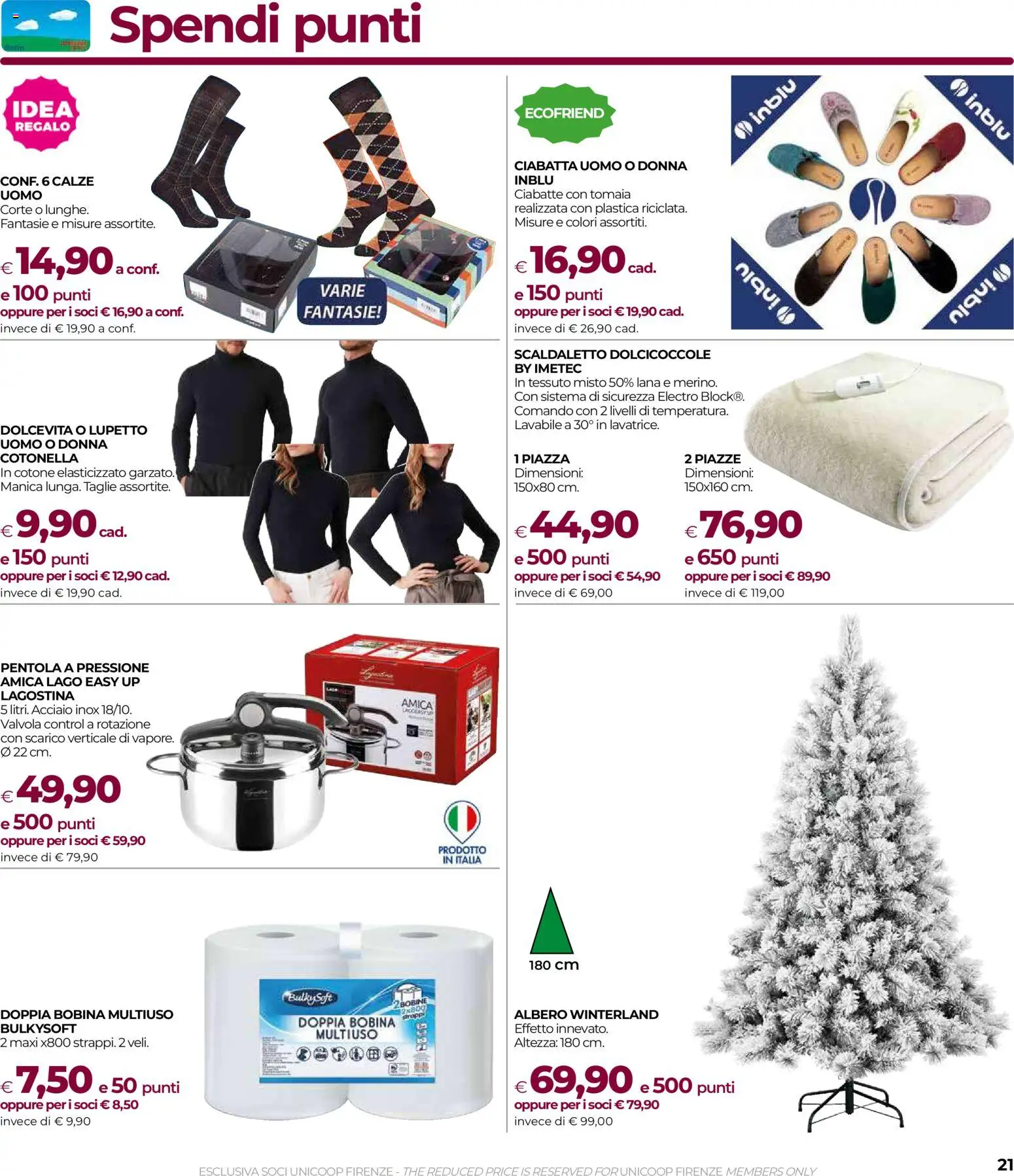 Volantino COOP del 20.11.2025 | Pagina: 21 | Prodotti: Ciabatte, Pentola a pressione