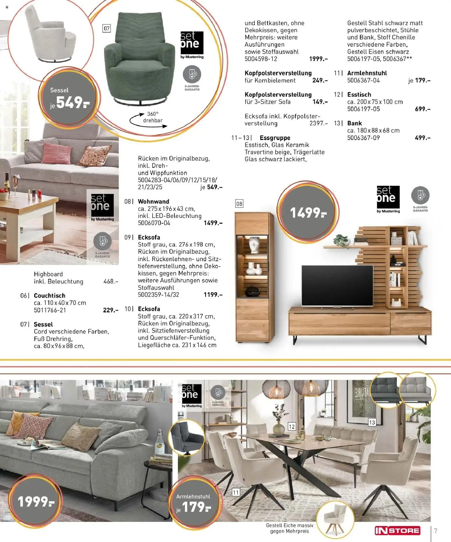 Möbel Martin Prospekt 	 – gültig ab 20.02.2026 | Seite: 7 | Produkte: Wohnwand, Esstisch, Couchtisch, Kopfpolster
