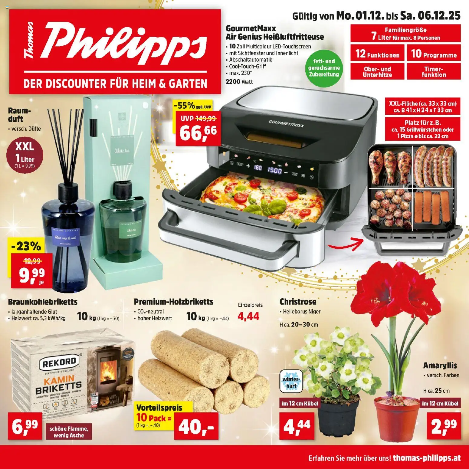 Thomas Philipps Flugblatt gültig ab 01.12.2025 | Seite: 1 | Produkte: Duft, Pizza
