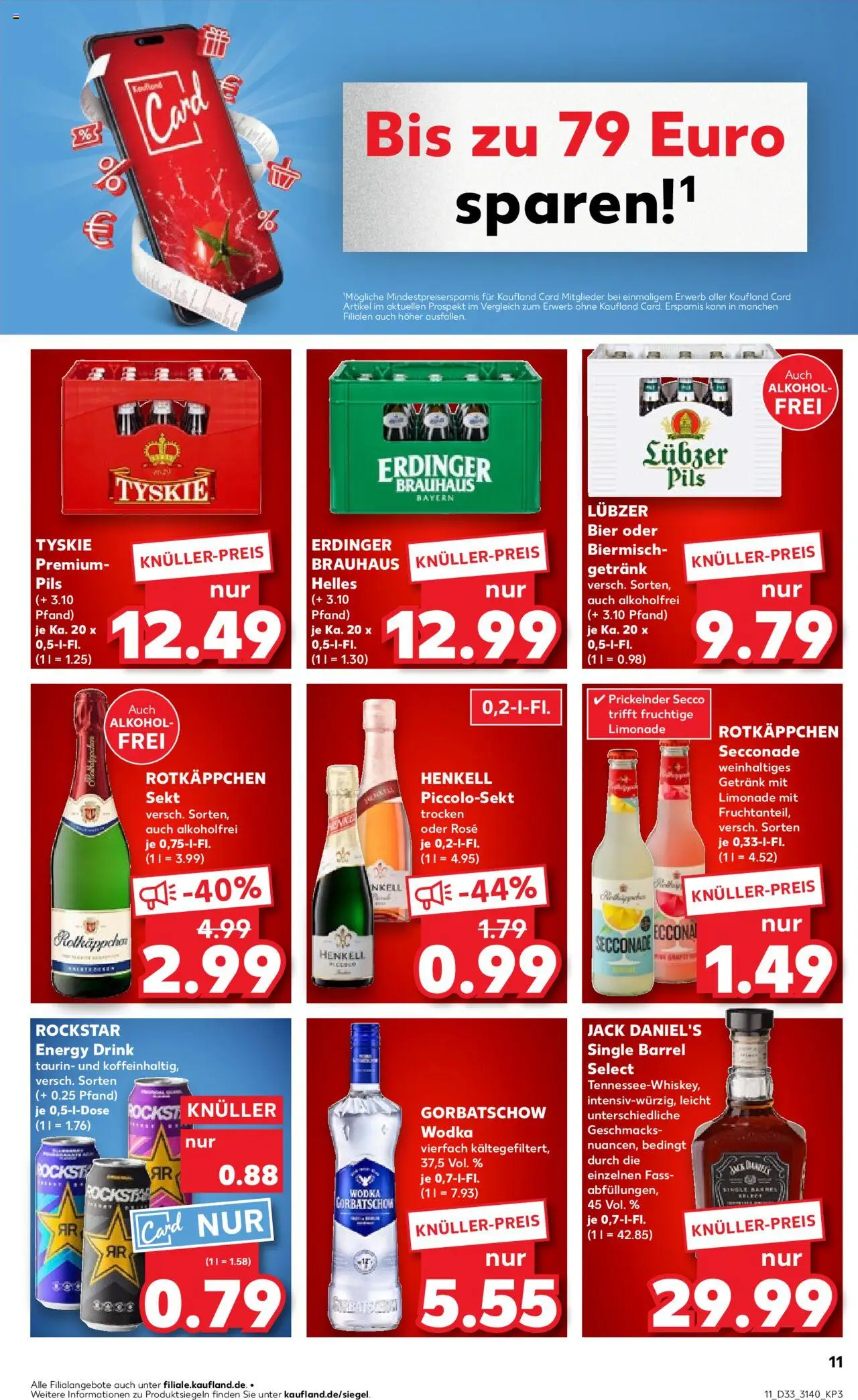Kaufland prospekt Leipzig	 - gültig ab dem 14.08.2025 | Seite: 11 | Produkte: Limonade, Wodka, Whiskey, Lubzer