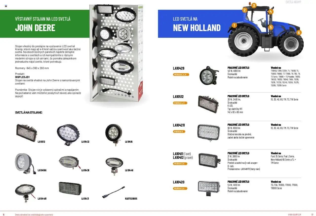 Nové Kramp akcie – leták je platný od 12.08.2025 | Strana: 9 | Produkty: Led svetlá, Svetlo, Rám
