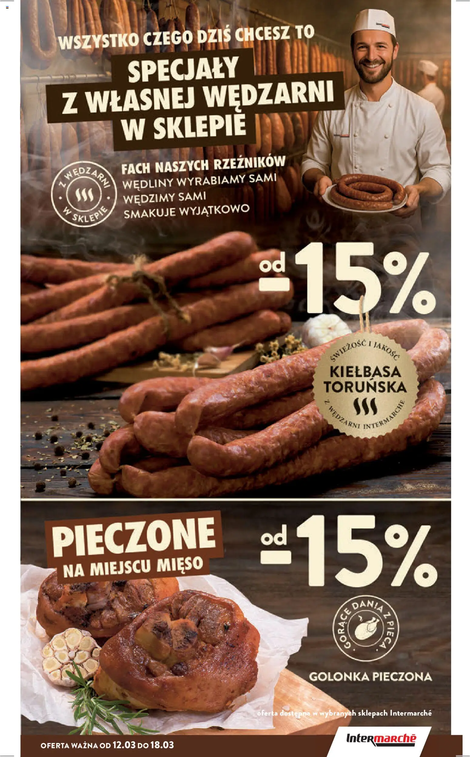 Intermarche gazetka od 12.03.2026 | Strona: 23 | Produkty: Kiełbasa, Mięso, Wędliny