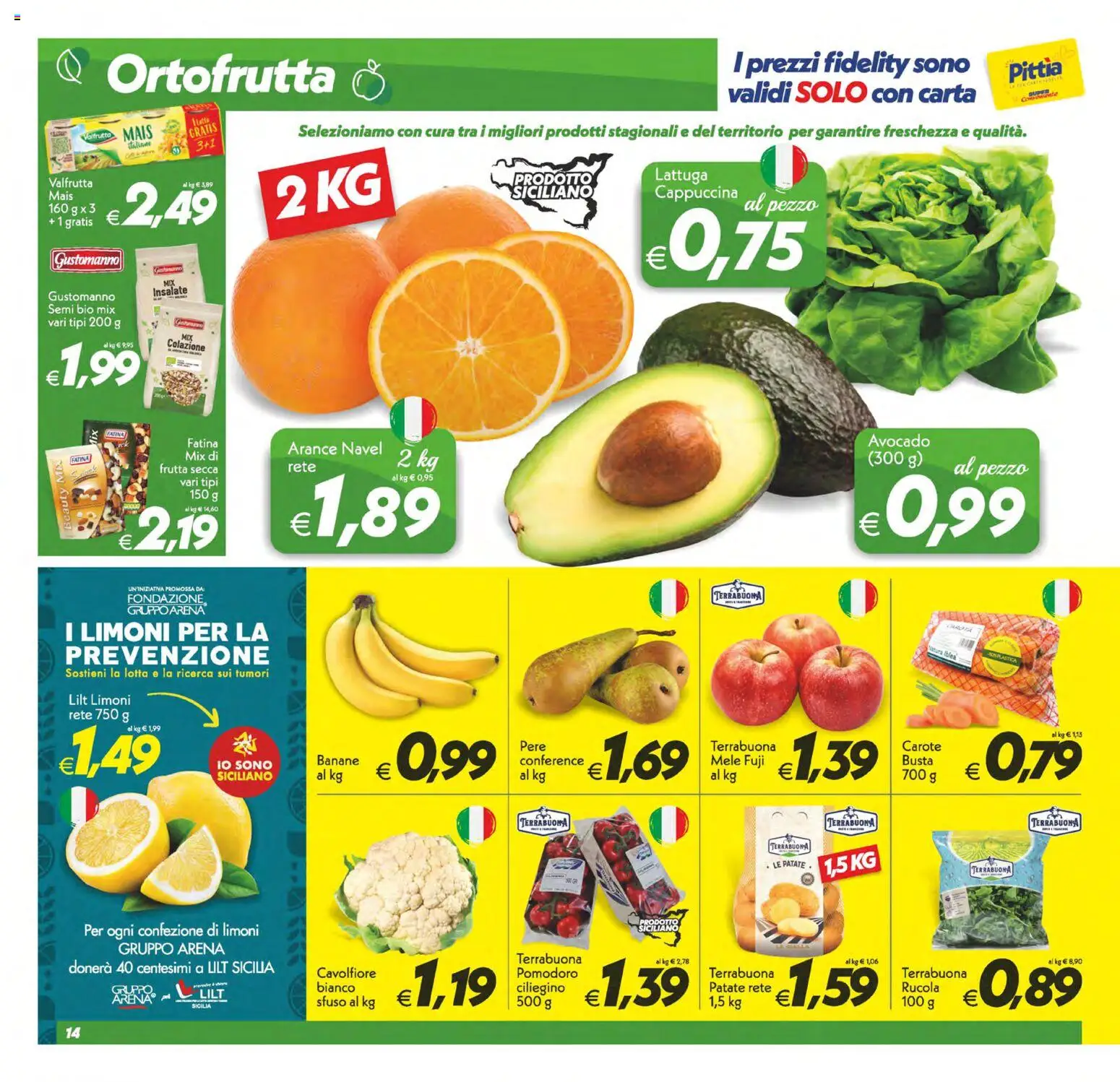 Volantino SuperConveniente del 06.03.2026 | Pagina: 14 | Prodotti: Mele, Carota, Avocado, Mais