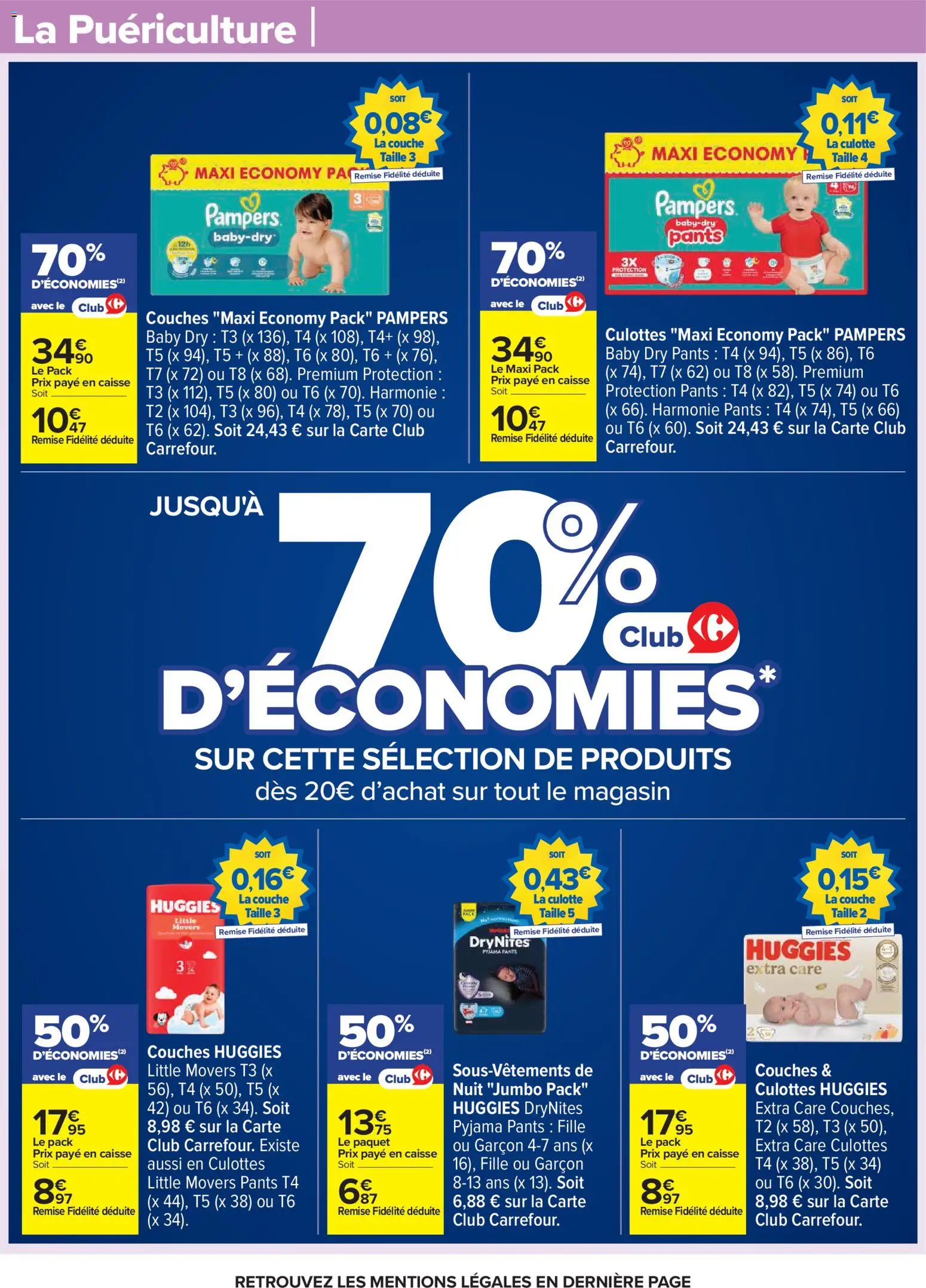 {H1} | Page: 47 | Produits: Couches, Pampers, Culotte, Pyjama