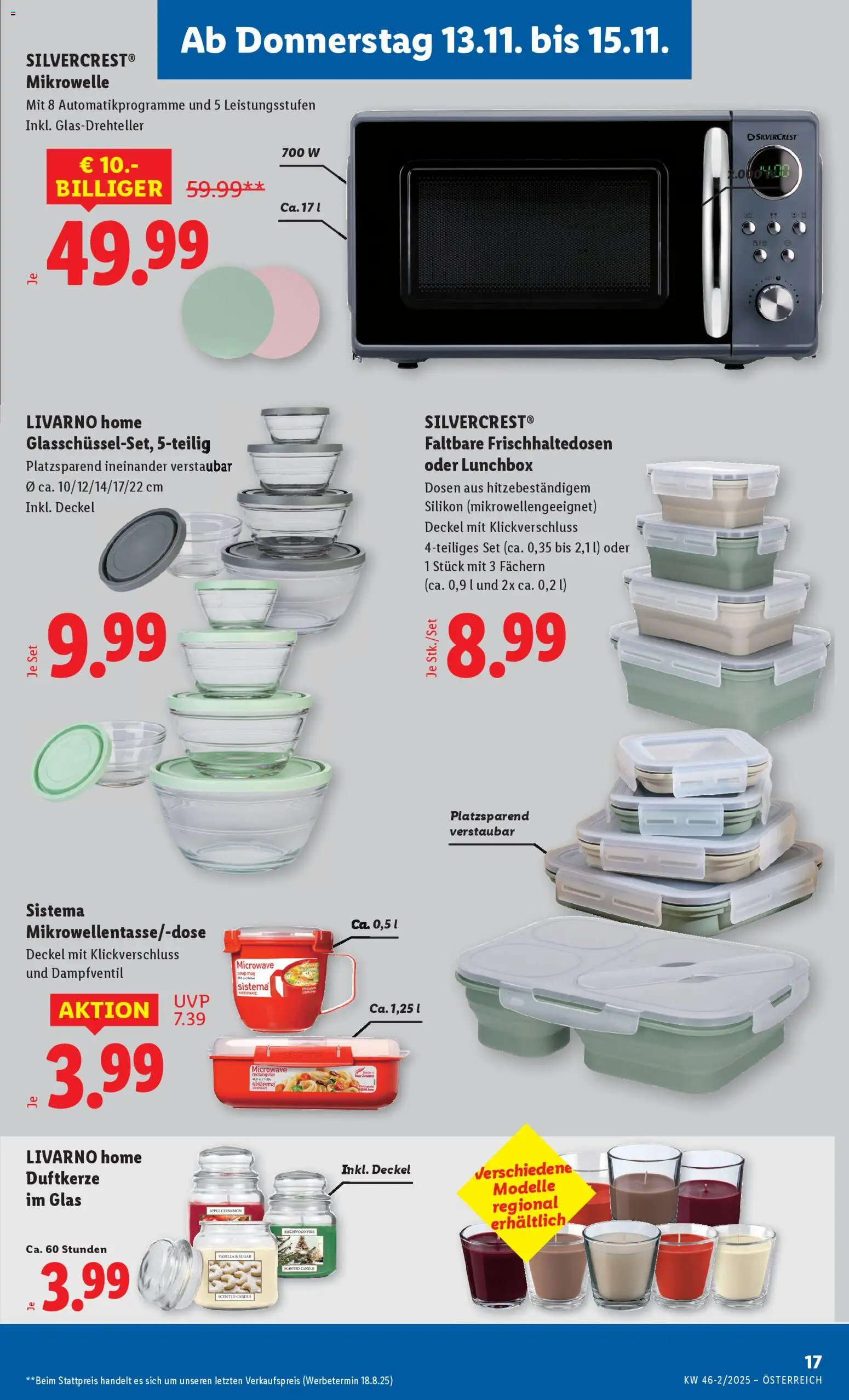 Lidl Flugblatt gültig ab 13.11.2025 | Seite: 19 | Produkte: Mikrowelle, Apple