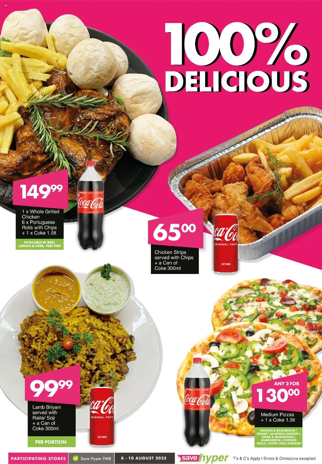 Save Weekend WOW │ valid from 08.08.2025 | Page: 9 | Products: Steak, Coke, Chicken, Lemon