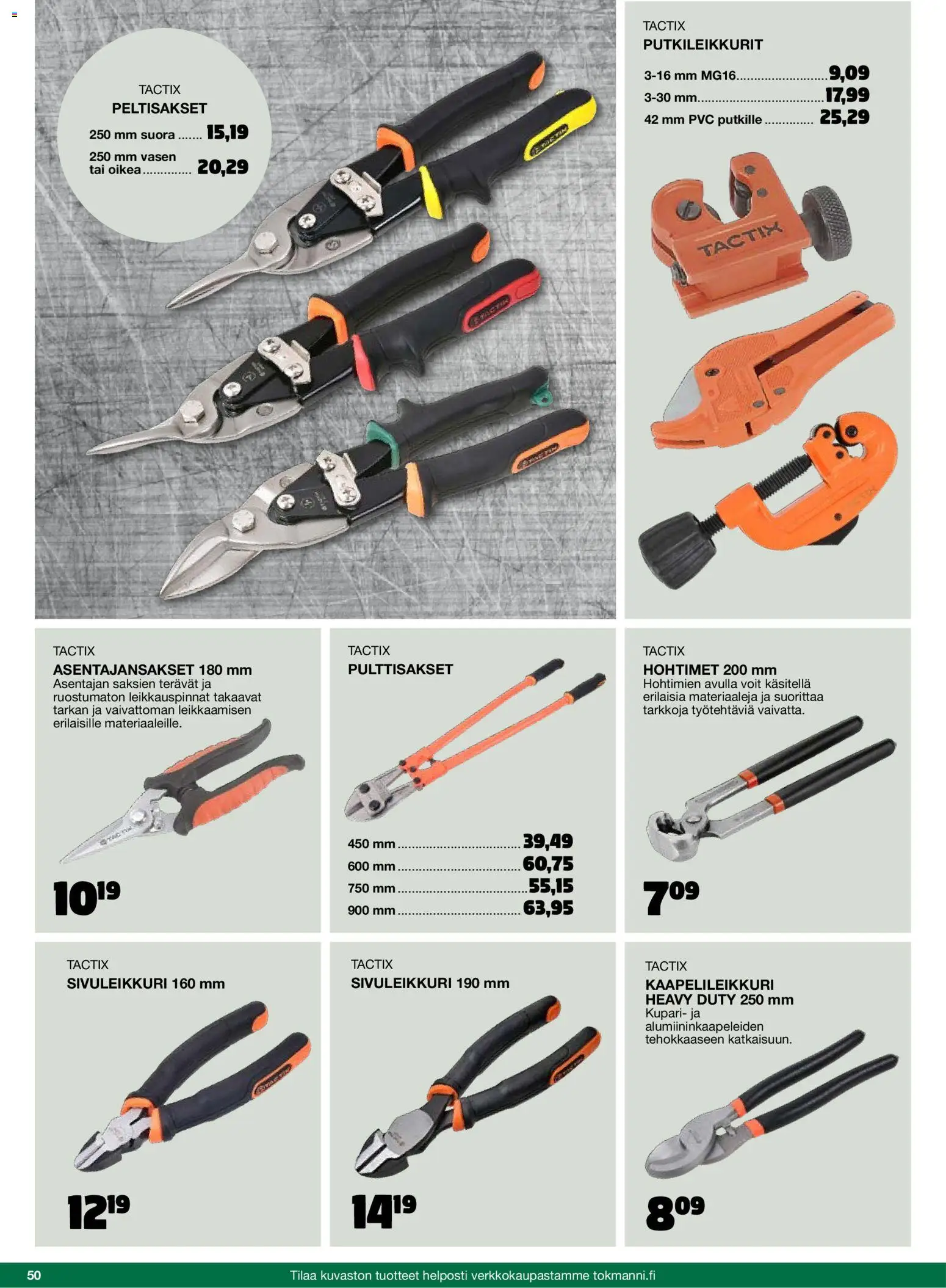 Tokmanni - 2025 Työkalukuvasto – voimassa 01.11.2025 alkaen | Sivu: 50