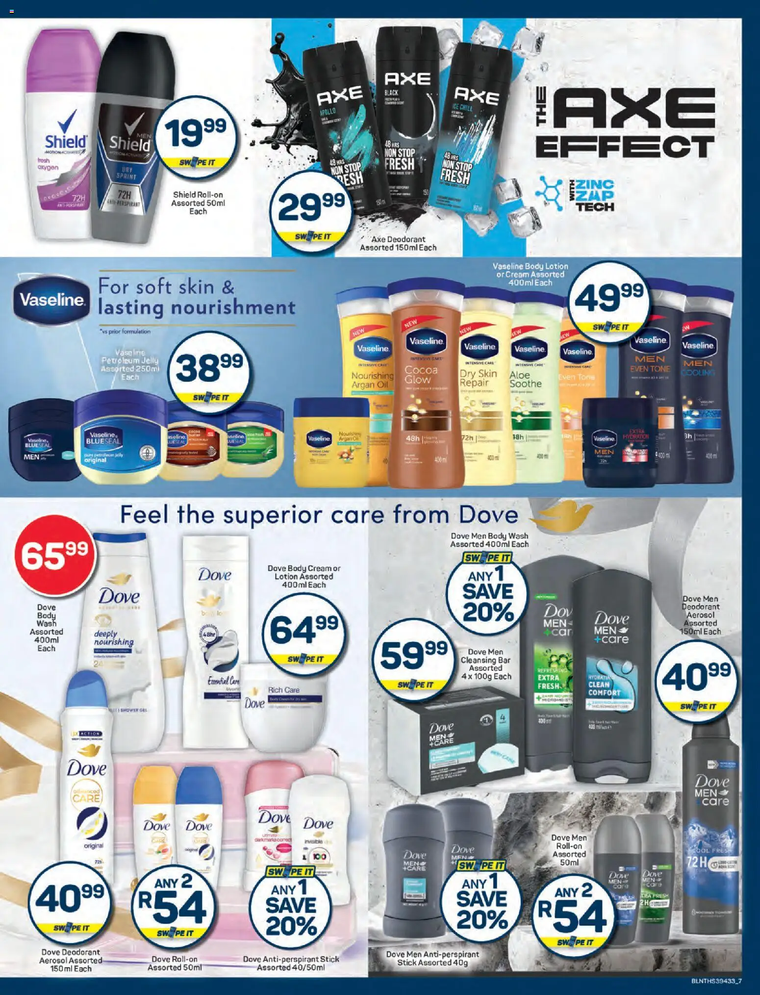 New Pick n Pay catalogue – valid from 23.01.2026 | Page: 7 | Products: Oil, Body cream, Deodorant, Antiperspirant