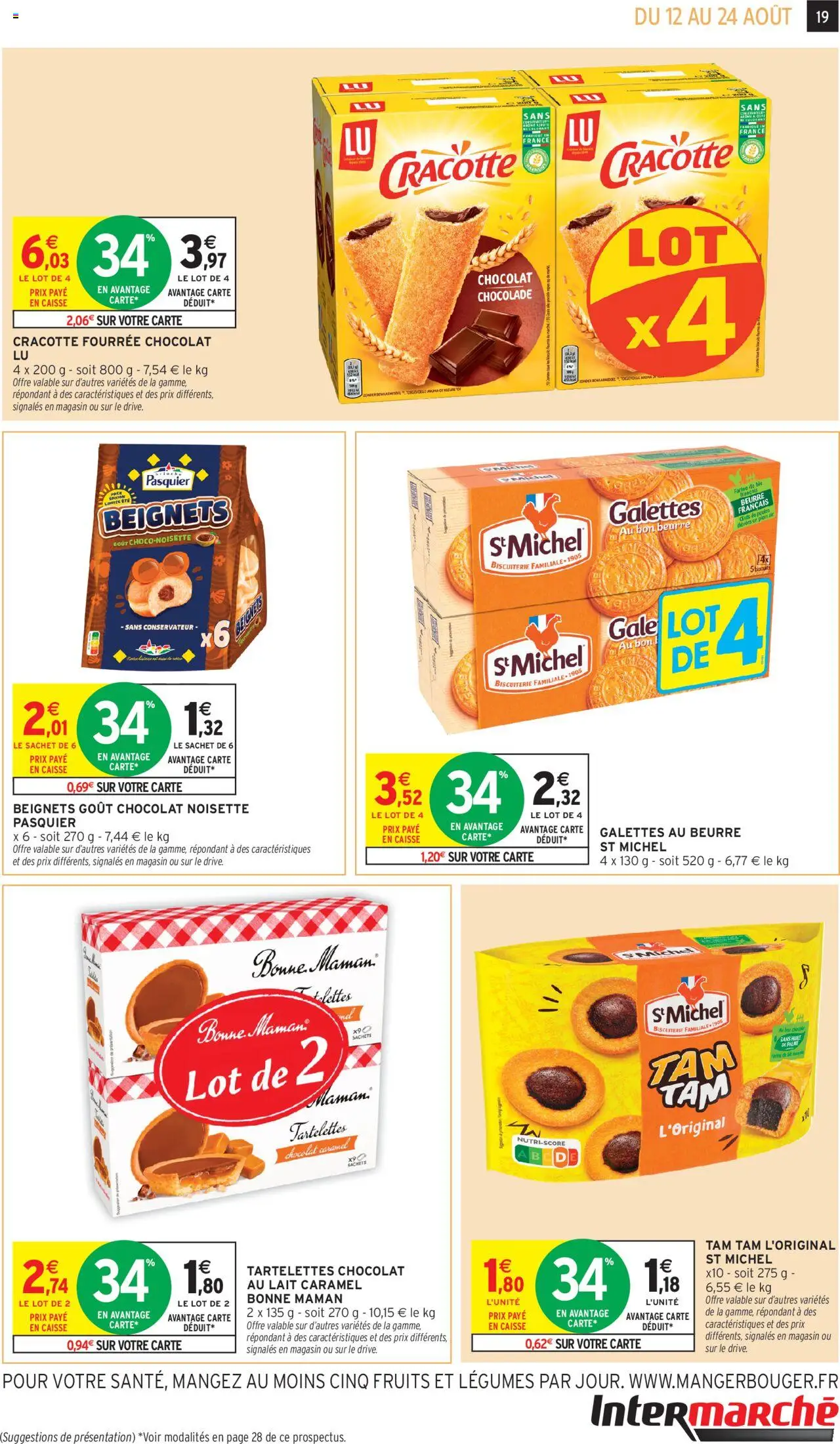  | Page: 19 | Produits: Farine de ble, Farine, Lait, Beurre