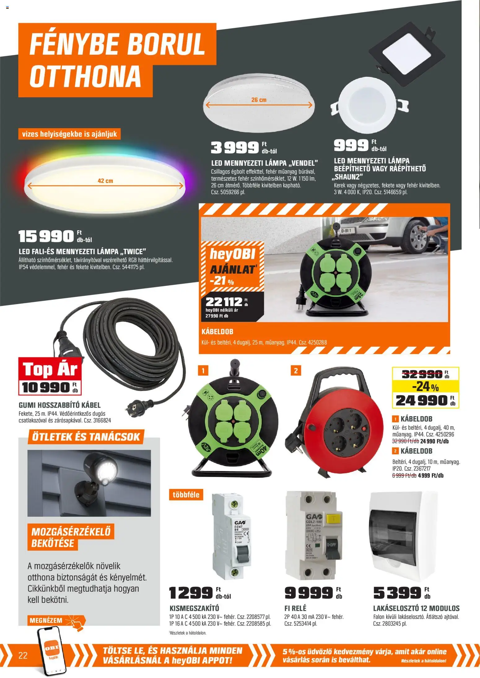 OBI akciós ujság - amely érvényes a következő dátumtól: 03.02.2026 | Oldal: 22