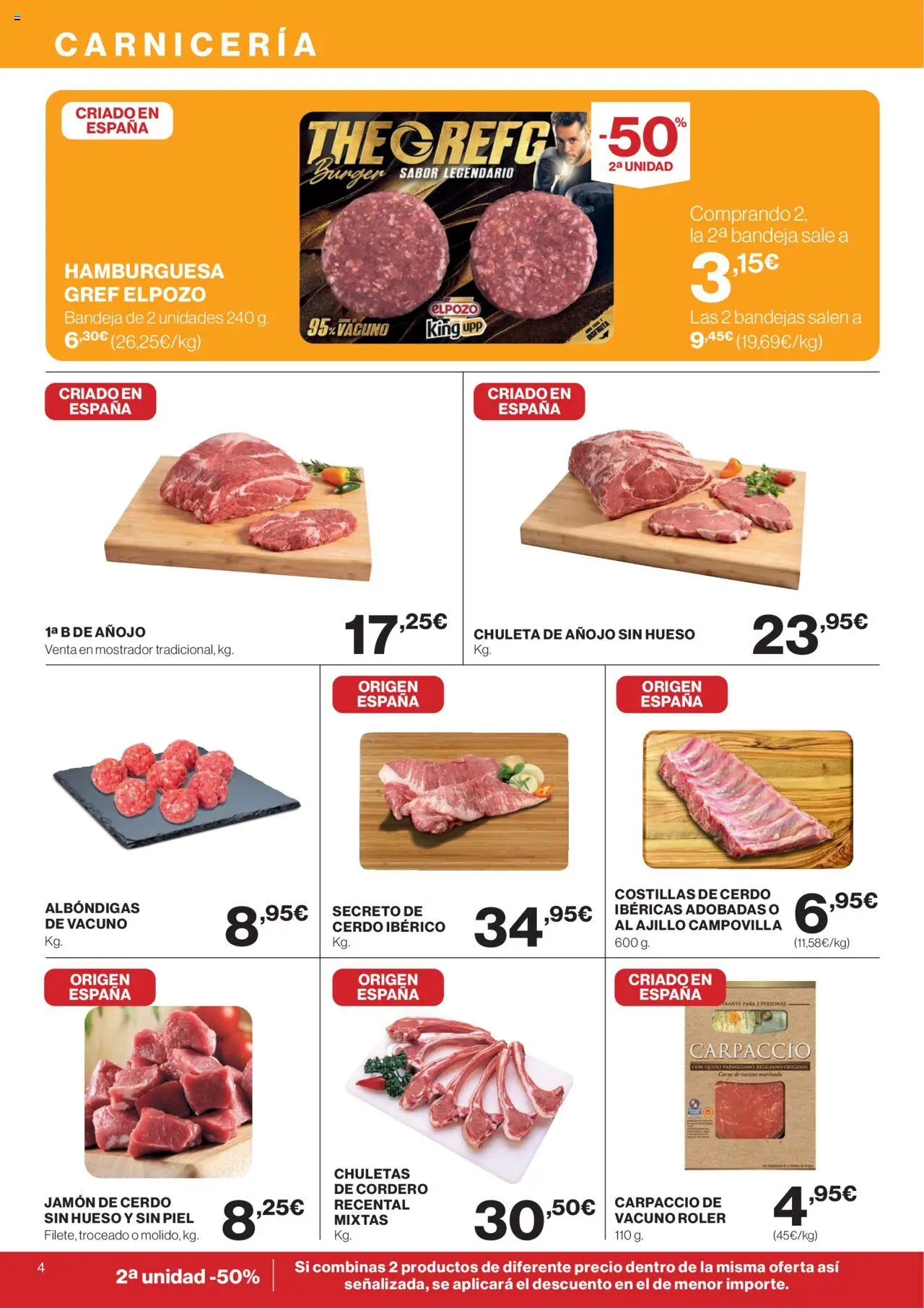 Supercor Canarias │ válido desde el 11.09.2025 | Página: 4 | Productos: Queso, Jamón, Cerdo, Φίλτρο καφέ